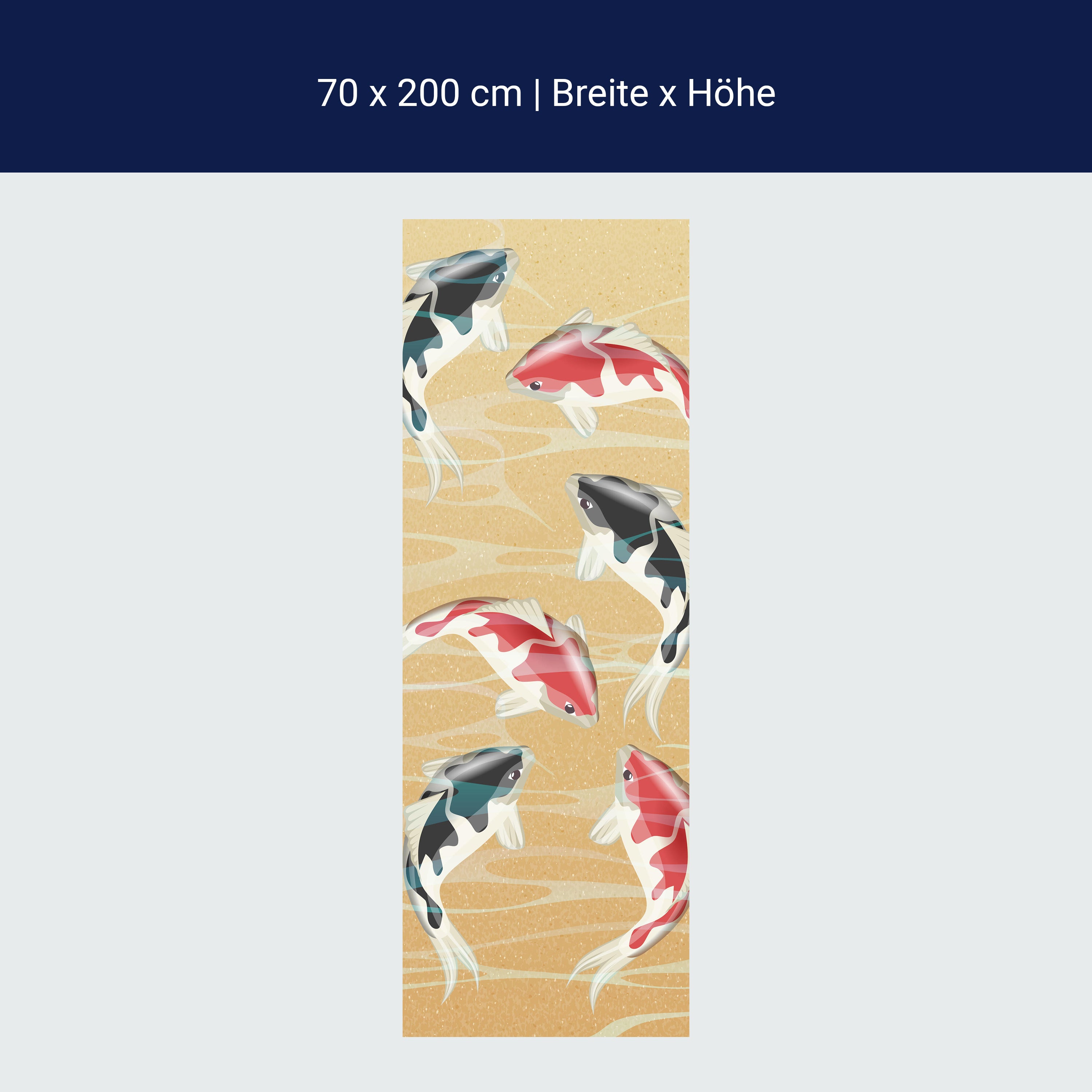 Türtapete japanische koi fische M0860 Türtapete japanische koi fische M0860