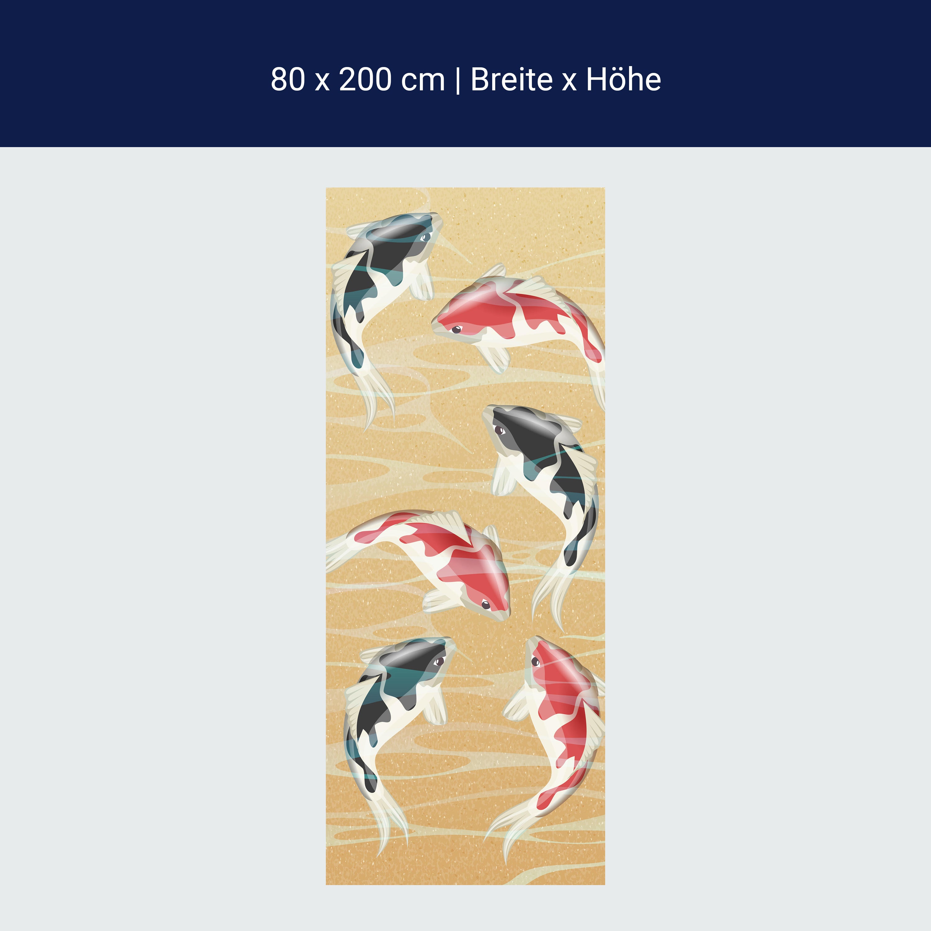 Türtapete japanische koi fische M0860 Türtapete japanische koi fische M0860