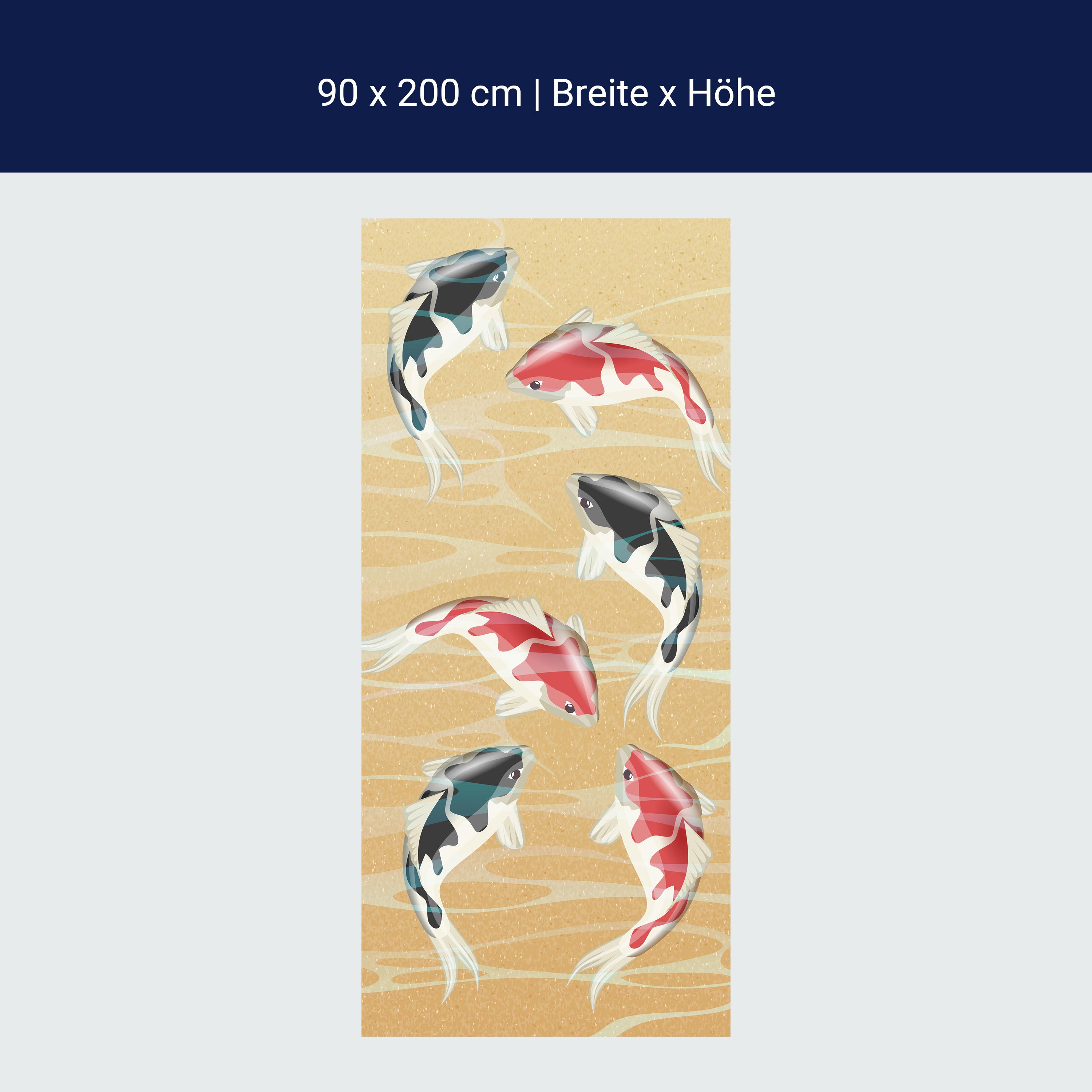 Türtapete japanische koi fische M0860 Türtapete japanische koi fische M0860