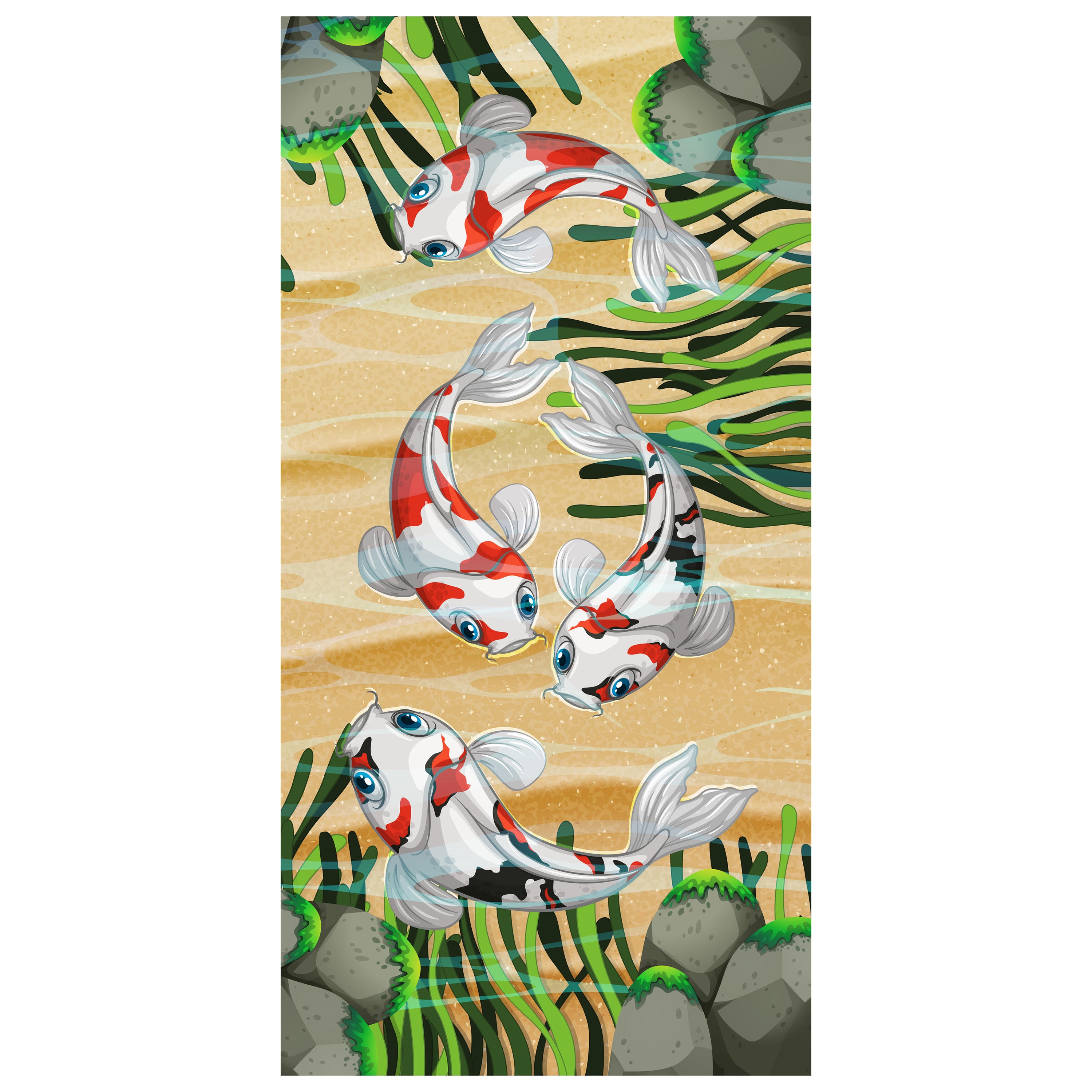 Türtapete Koi Fische in einem Teich M0861 - Bild 2 Türtapete Koi Fische in einem Teich M0861 - Bild 2