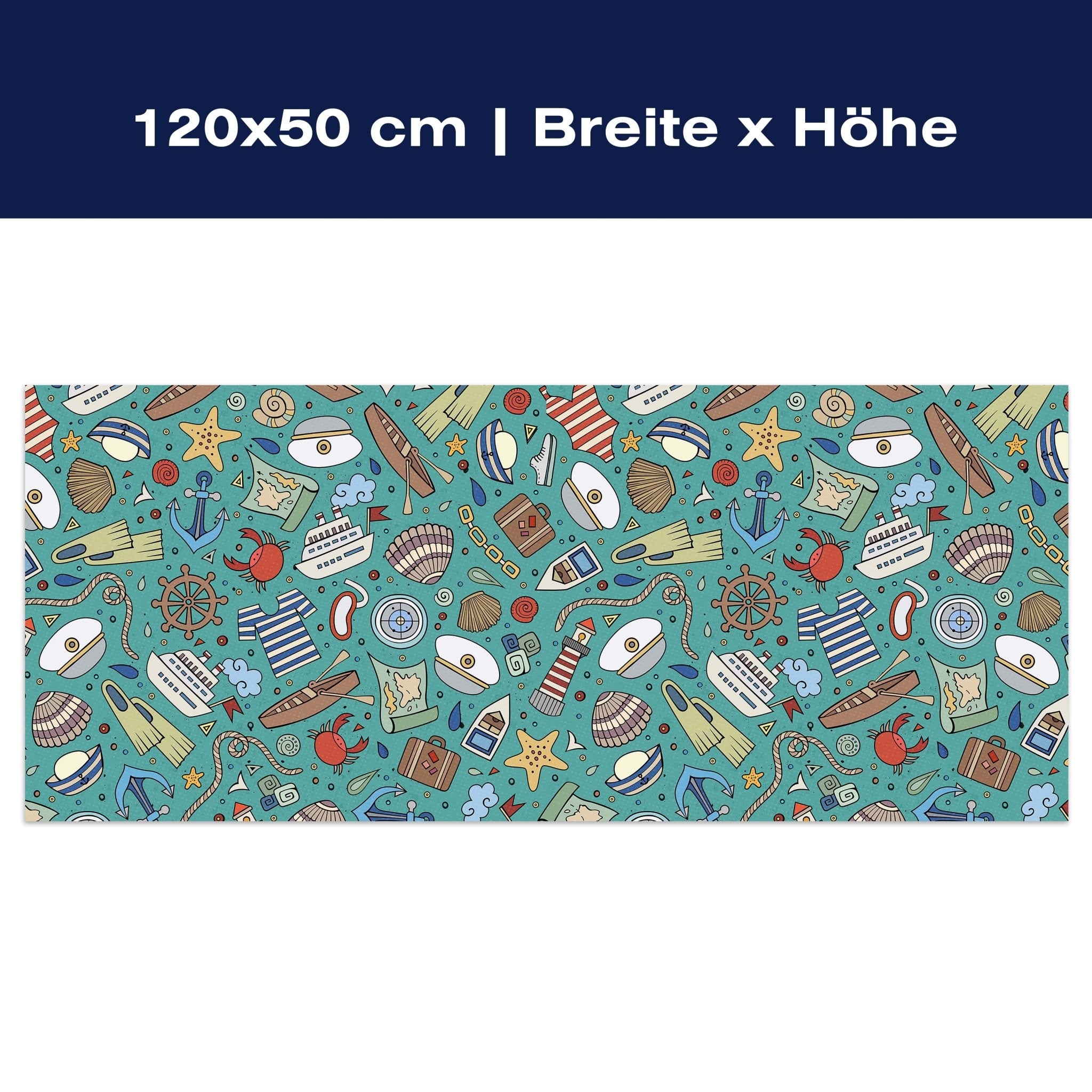 Leinwandbild nettes marine Muster M0863 Leinwandbild nettes marine Muster M0863