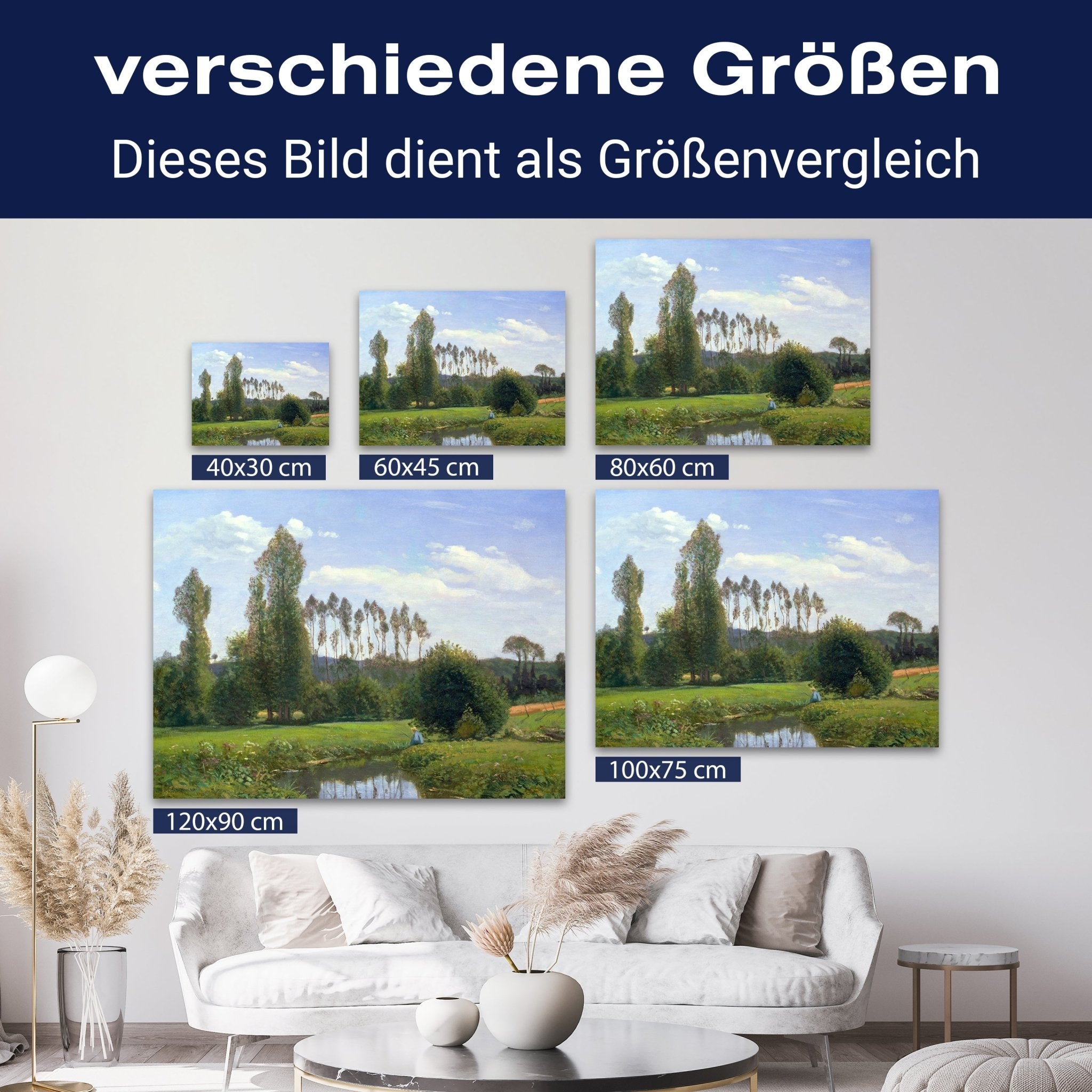 Leinwandbild View at Rouelles, Claude Monet M0868 kaufen - Bild 8 Leinwandbild View at Rouelles, Claude Monet M0868 kaufen - Bild 8