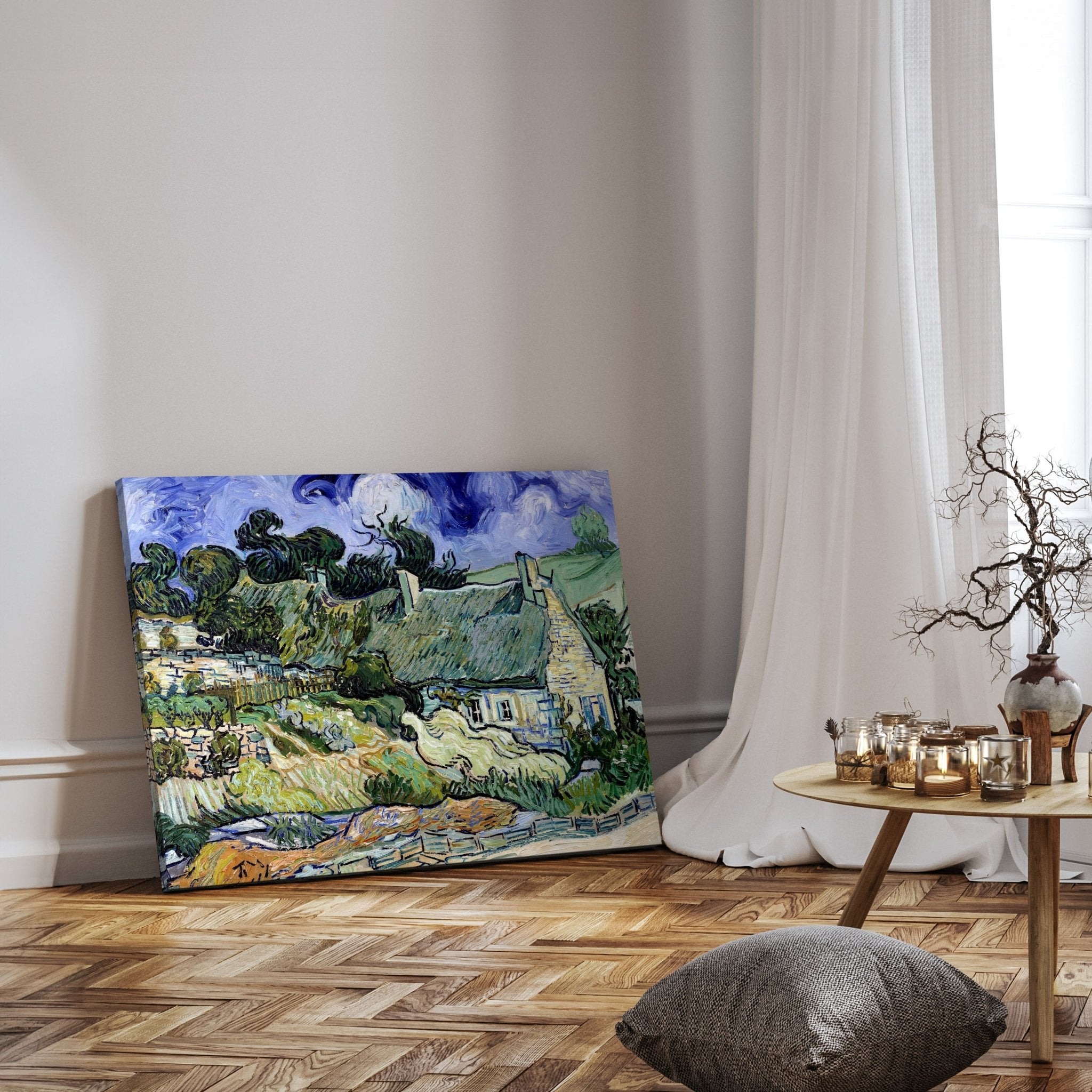 Leinwandbild Chaumes de Cordeville in Auvers-sur-Oise, Vincent van Gogh. M0879 kaufen - Bild 3 Leinwandbild Chaumes de Cordeville in Auvers-sur-Oise, Vincent van Gogh. M0879 kaufen - Bild 3