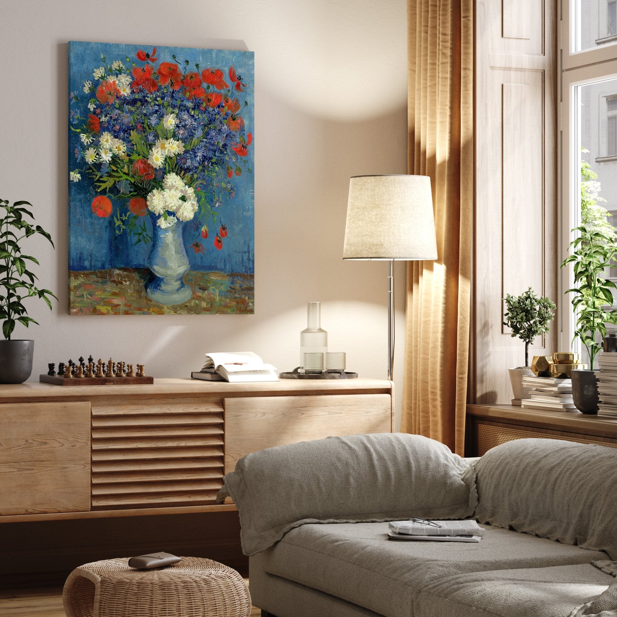 Leinwandbild Kornblumen, Vincent Van Gogh M0882 kaufen - Bild 2 Leinwandbild Kornblumen, Vincent Van Gogh M0882 kaufen - Bild 2