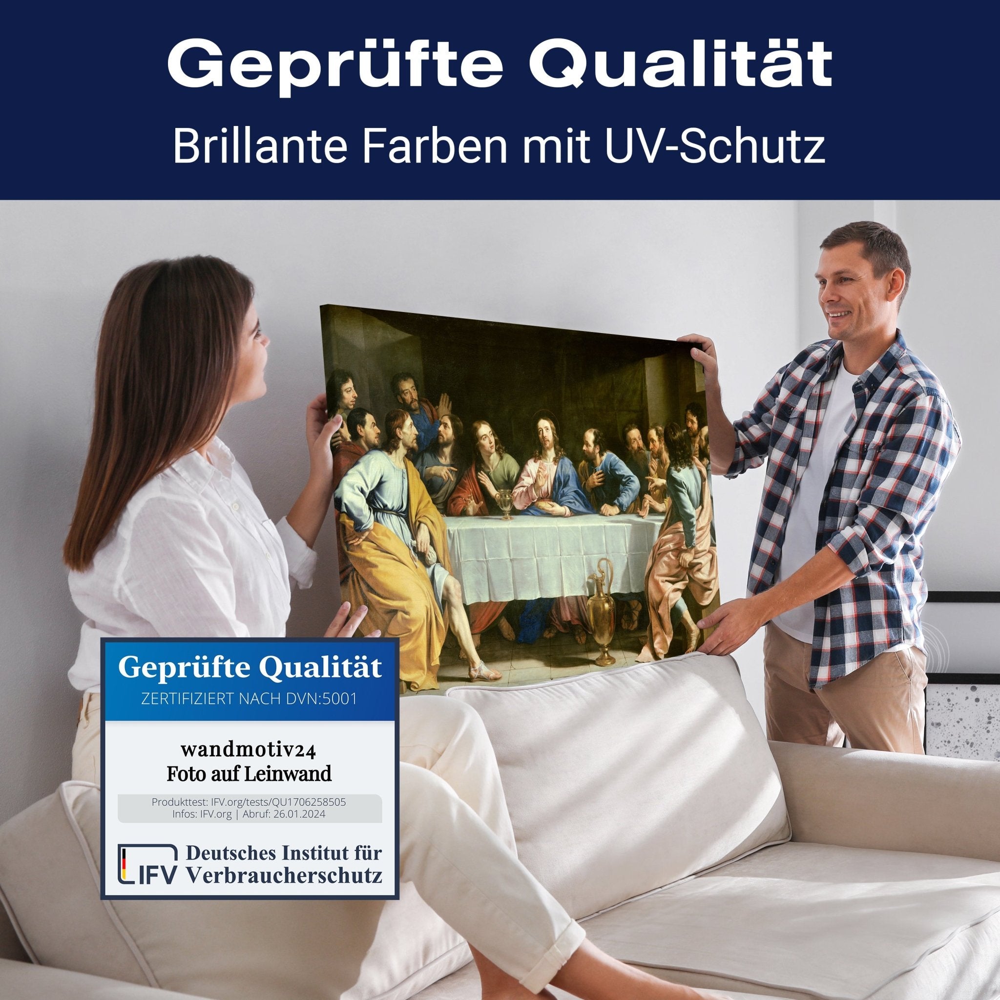 Leinwandbild Das letzte Abendmahl - Philippe de Champaigne M0884 kaufen - Bild 4 Leinwandbild Das letzte Abendmahl - Philippe de Champaigne M0884 kaufen - Bild 4