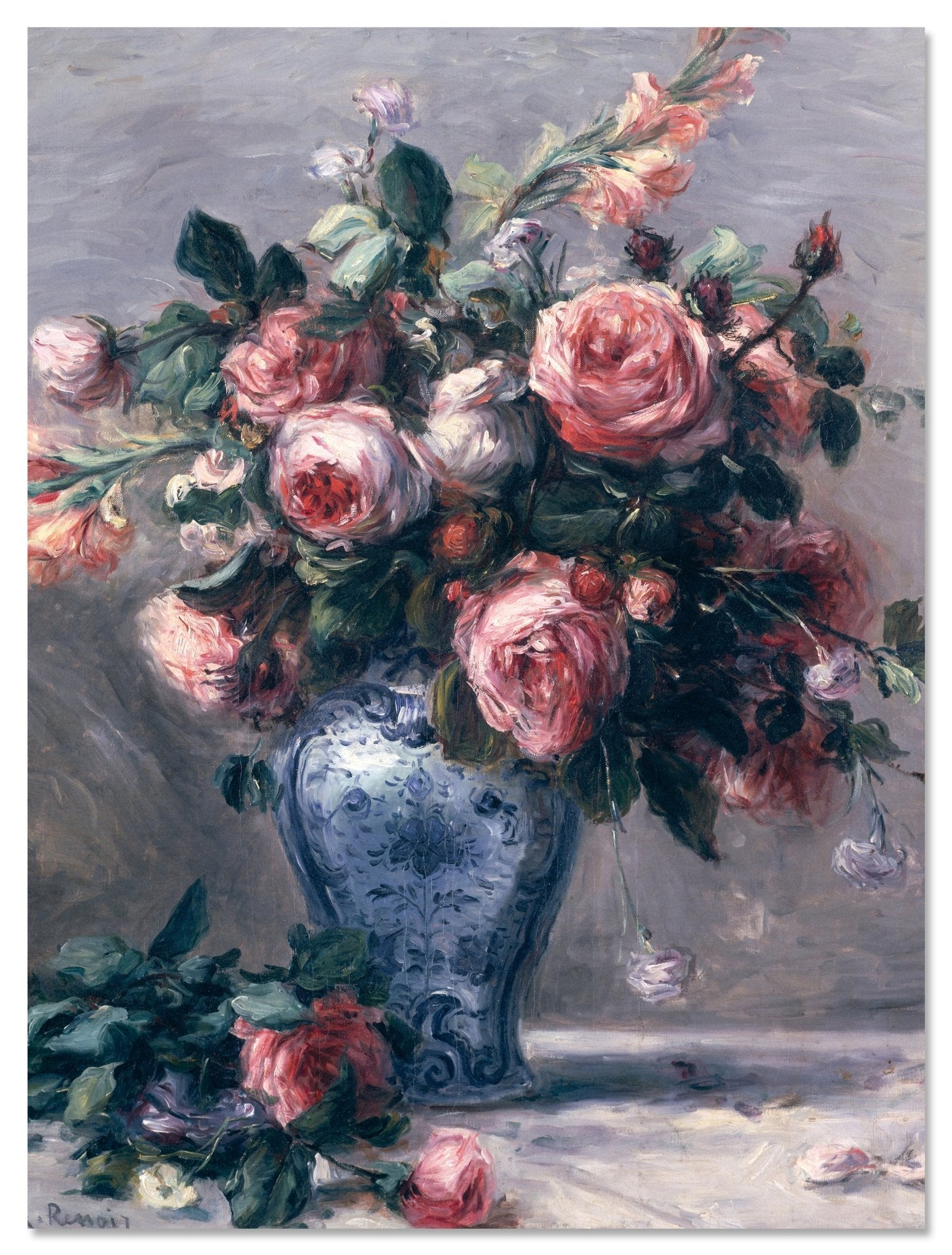 Leinwandbild Rosen - Pierre August Renoir M0885 Leinwandbild Rosen - Pierre August Renoir M0885