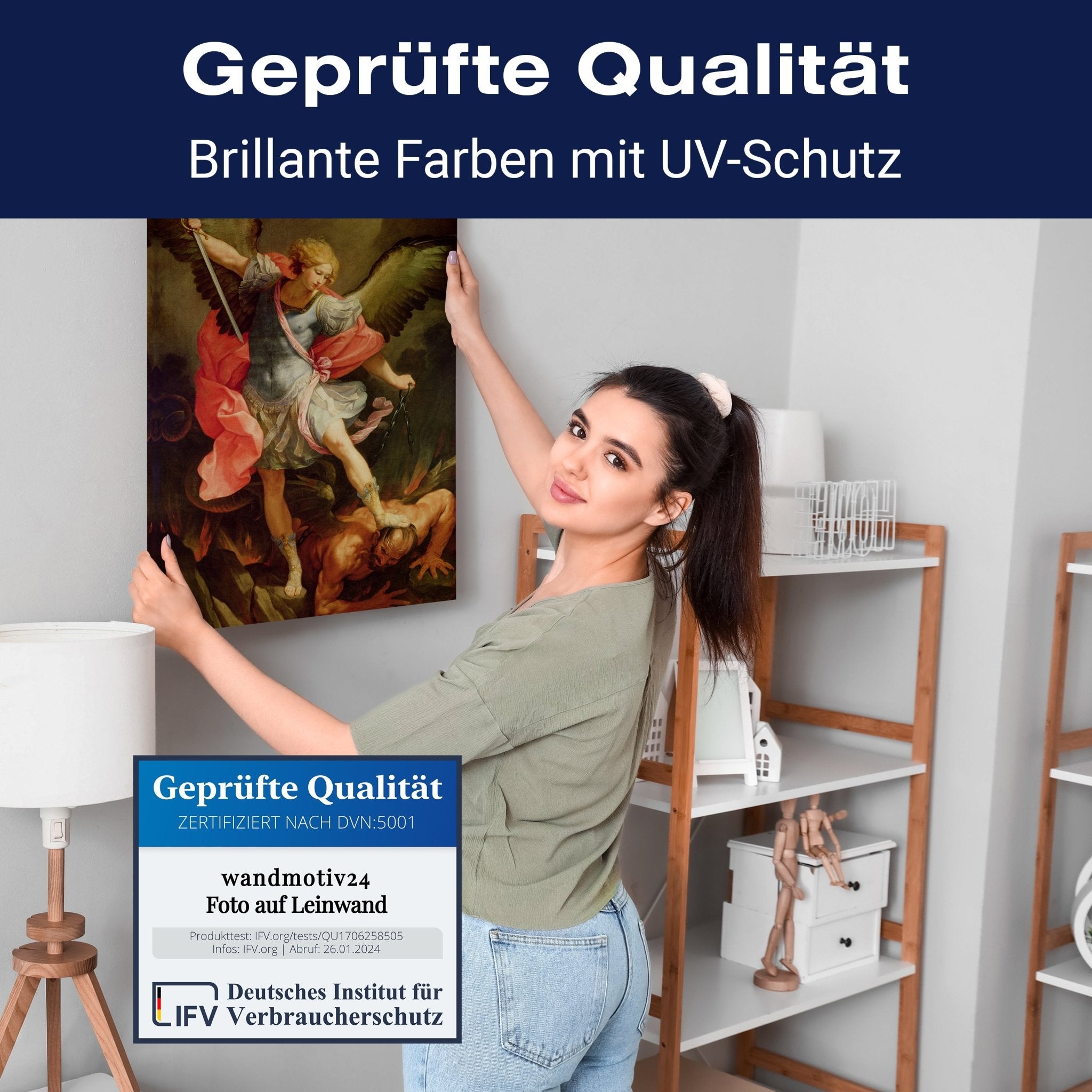 Leinwandbild Erzengel Michael - Reni Guido M0888 kaufen - Bild 4 Leinwandbild Erzengel Michael - Reni Guido M0888 kaufen - Bild 4