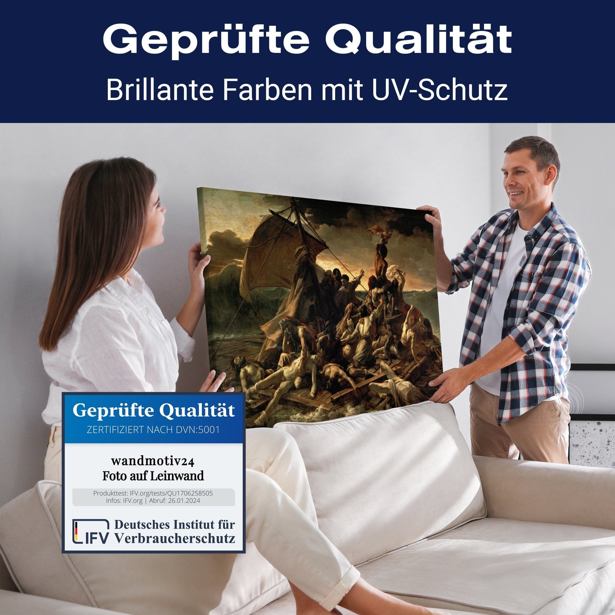 Leinwandbild Floß der Medusa - Theodore Gericault M0889 kaufen - Bild 4 Leinwandbild Floß der Medusa - Theodore Gericault M0889 kaufen - Bild 4