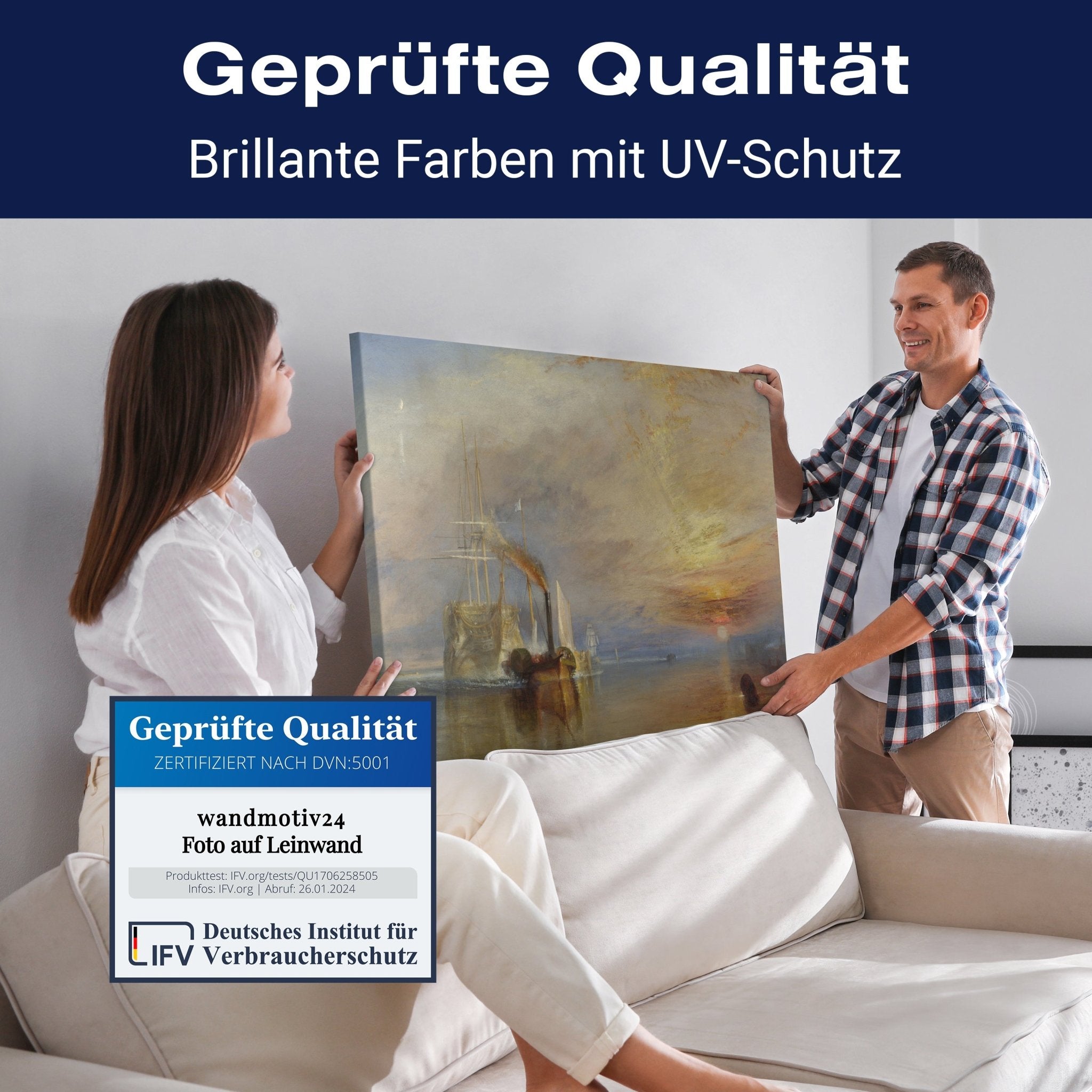 Leinwandbild Temeraire - William Turner M0890 kaufen - Bild 4 Leinwandbild Temeraire - William Turner M0890 kaufen - Bild 4