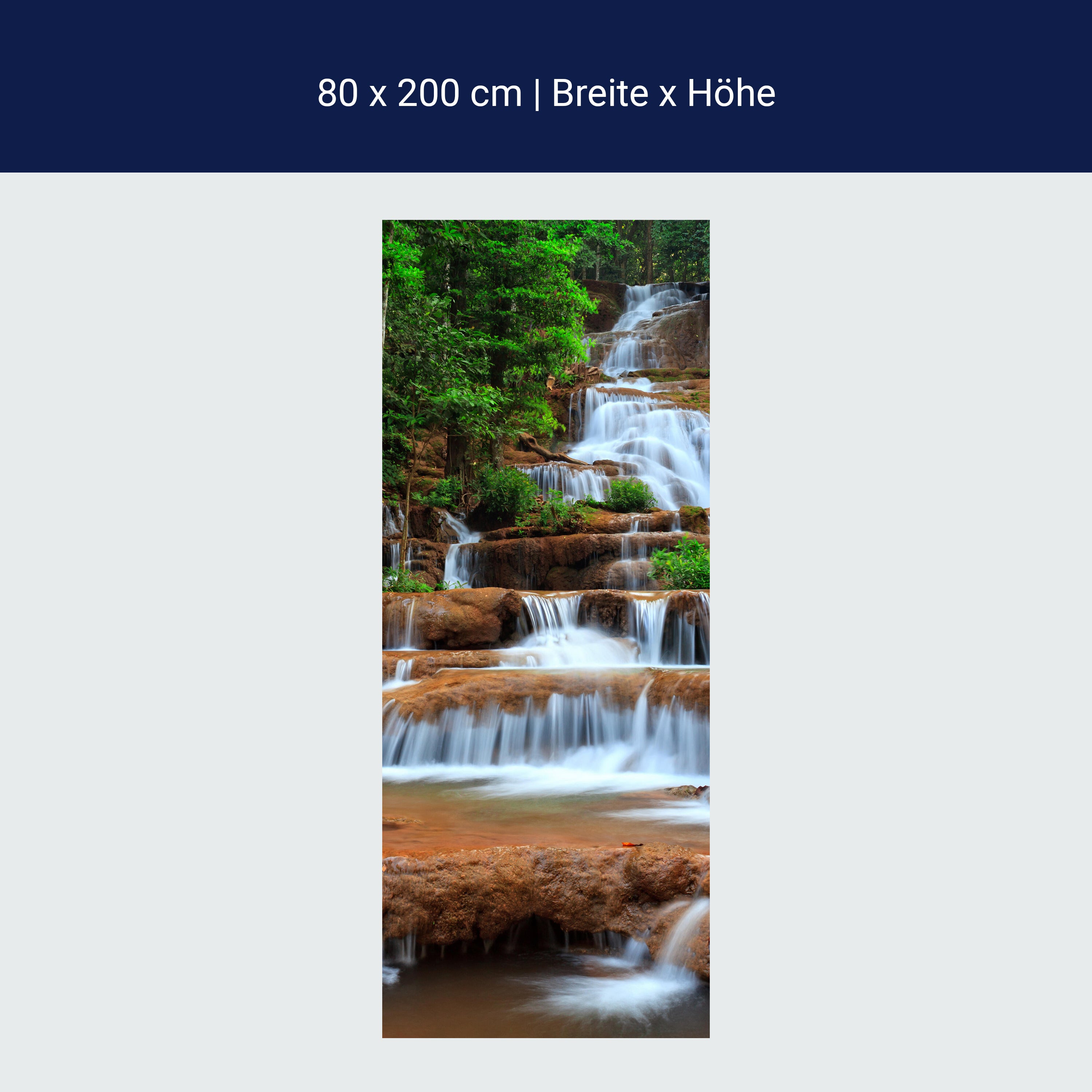 Türtapete Wasserfall im Wald.Thailand M0894 Türtapete Wasserfall im Wald.Thailand M0894