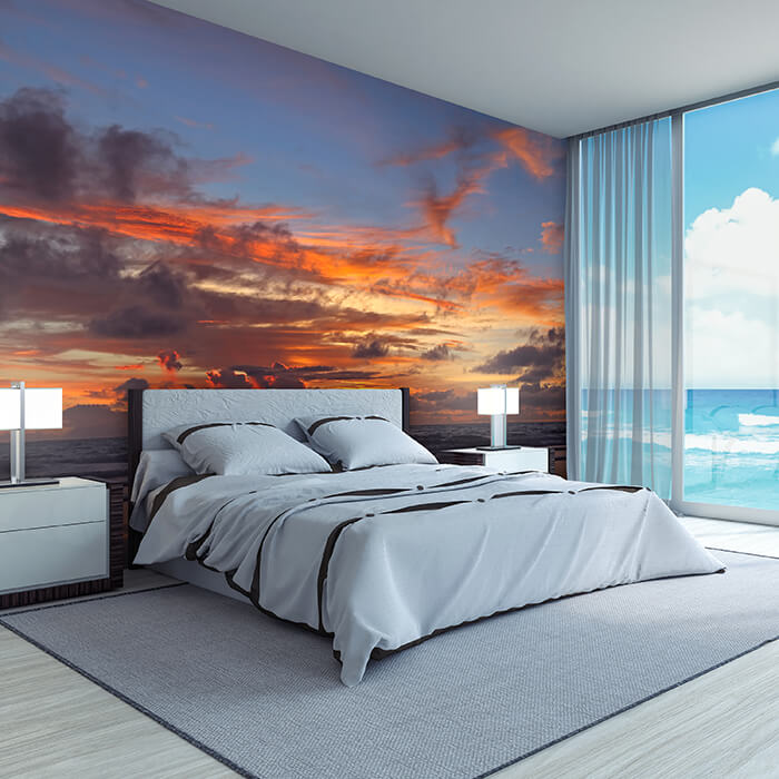 Fototapete Sonnenuntergang am Strand in Bali M0907 - Bild 1 Fototapete Sonnenuntergang am Strand in Bali M0907 - Bild 1