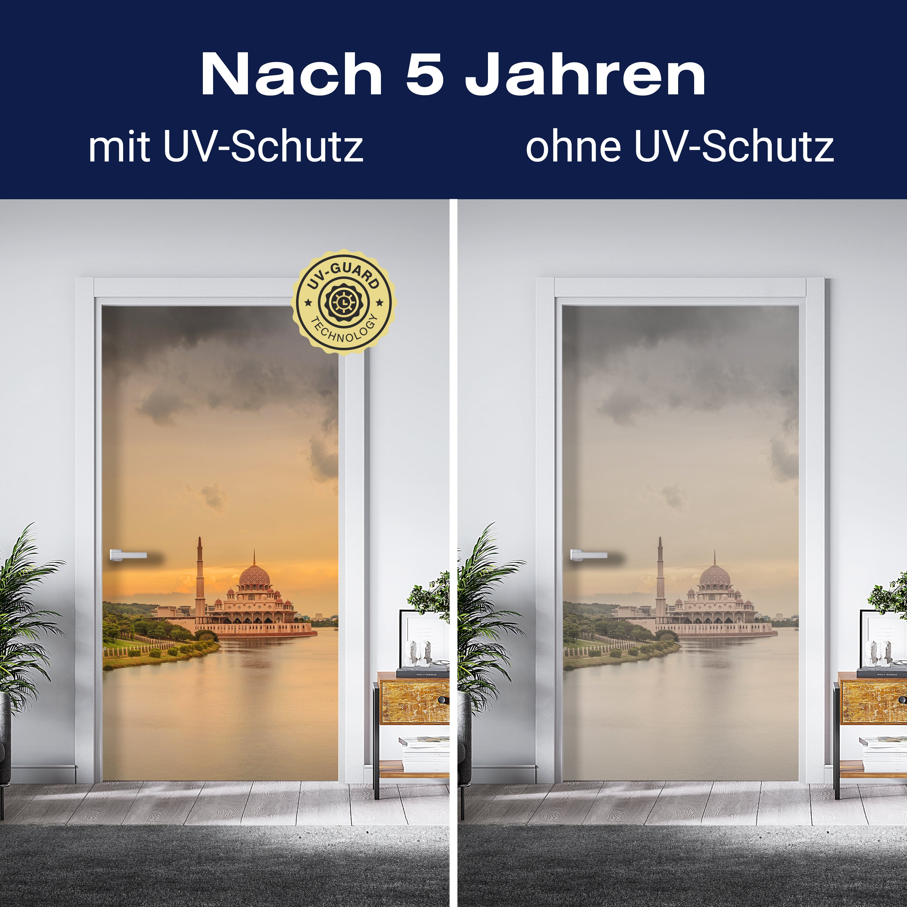 Türtapete Sonnenuntergang über Putrajaya-Moschee, Malaysia M0915 - Bild 4 Türtapete Sonnenuntergang über Putrajaya-Moschee, Malaysia M0915 - Bild 4