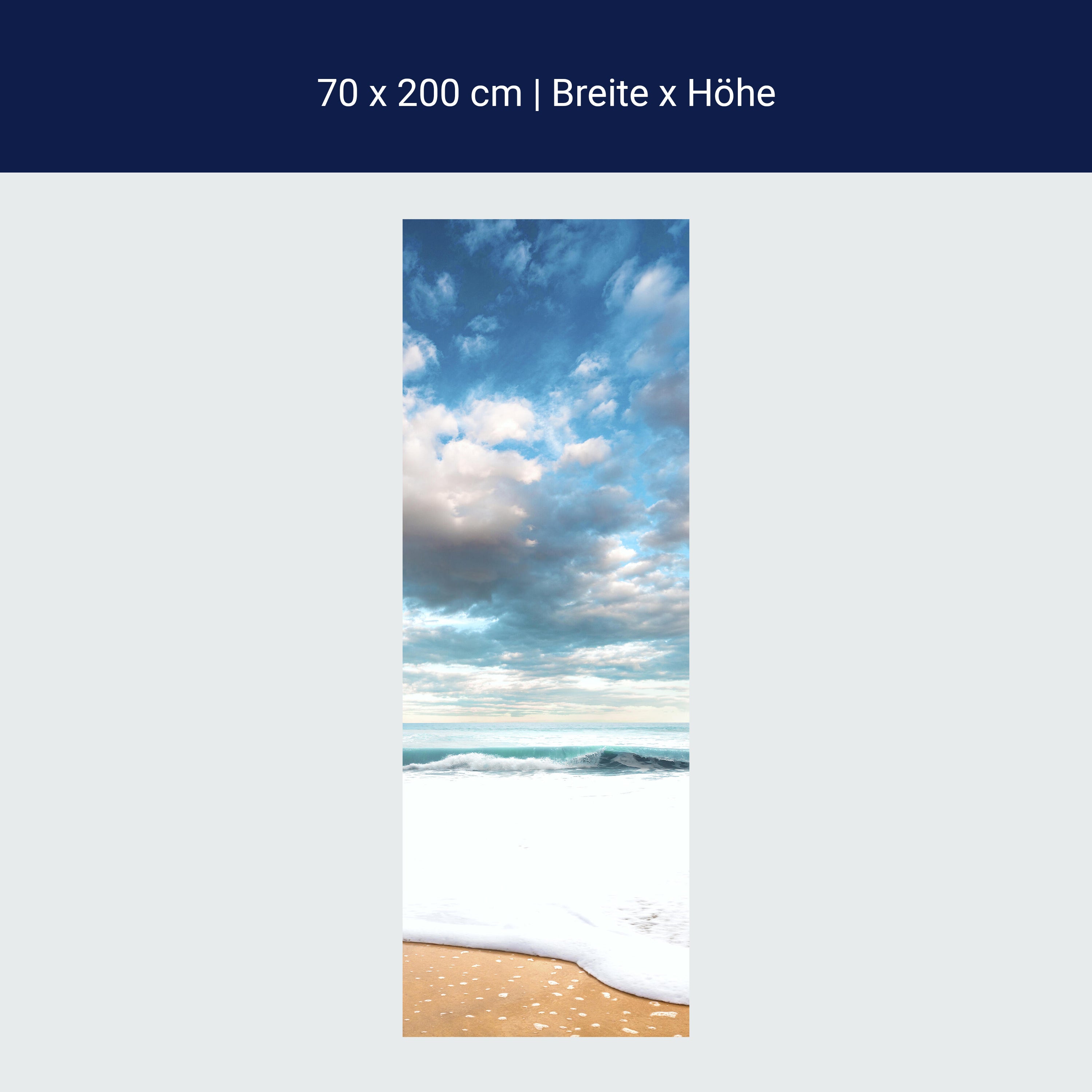 Türtapete Strand und idyllischer blauer Himmel M0925 Türtapete Strand und idyllischer blauer Himmel M0925