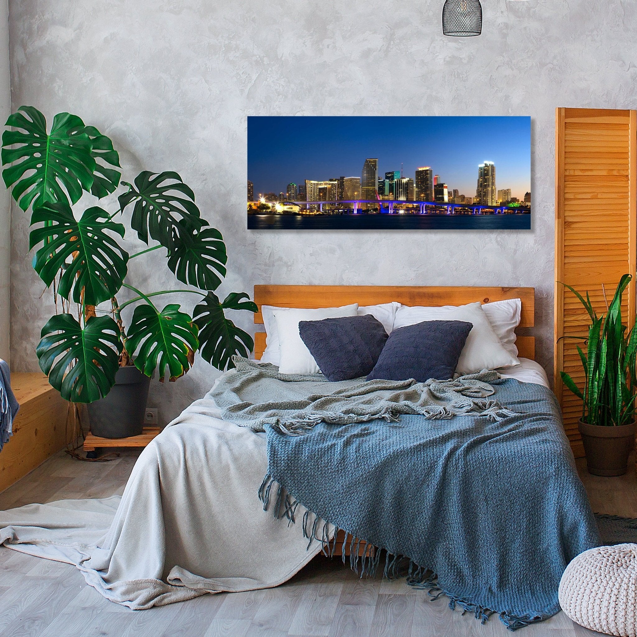 Leinwandbild Downtown Miami Skyline Panorama M0932 kaufen - Bild 2 Leinwandbild Downtown Miami Skyline Panorama M0932 kaufen - Bild 2