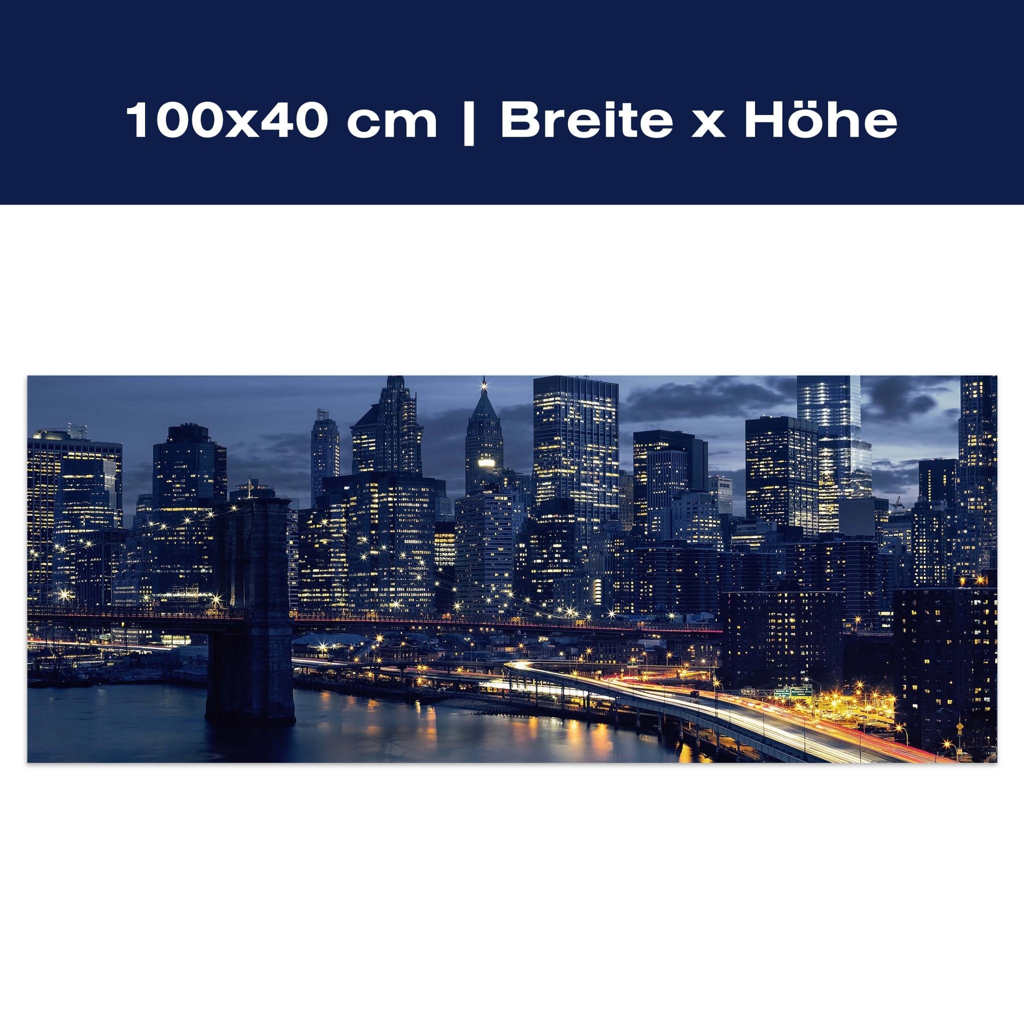 Leinwandbild Skyline der Innenstadt von New York M0935 Leinwandbild Skyline der Innenstadt von New York M0935