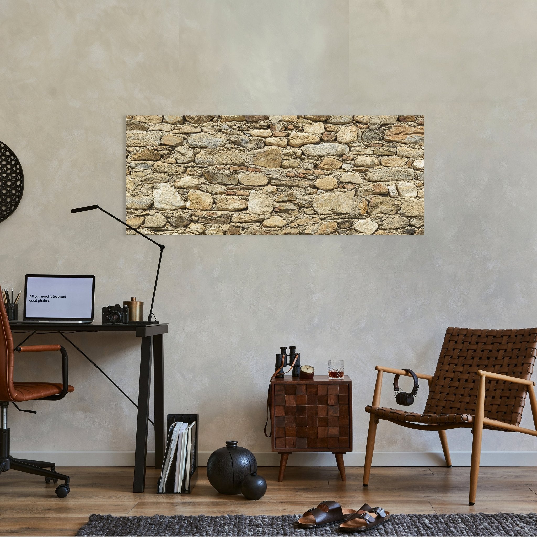 Leinwandbild Alte Steinmauer M0939 kaufen - Bild 2 Leinwandbild Alte Steinmauer M0939 kaufen - Bild 2