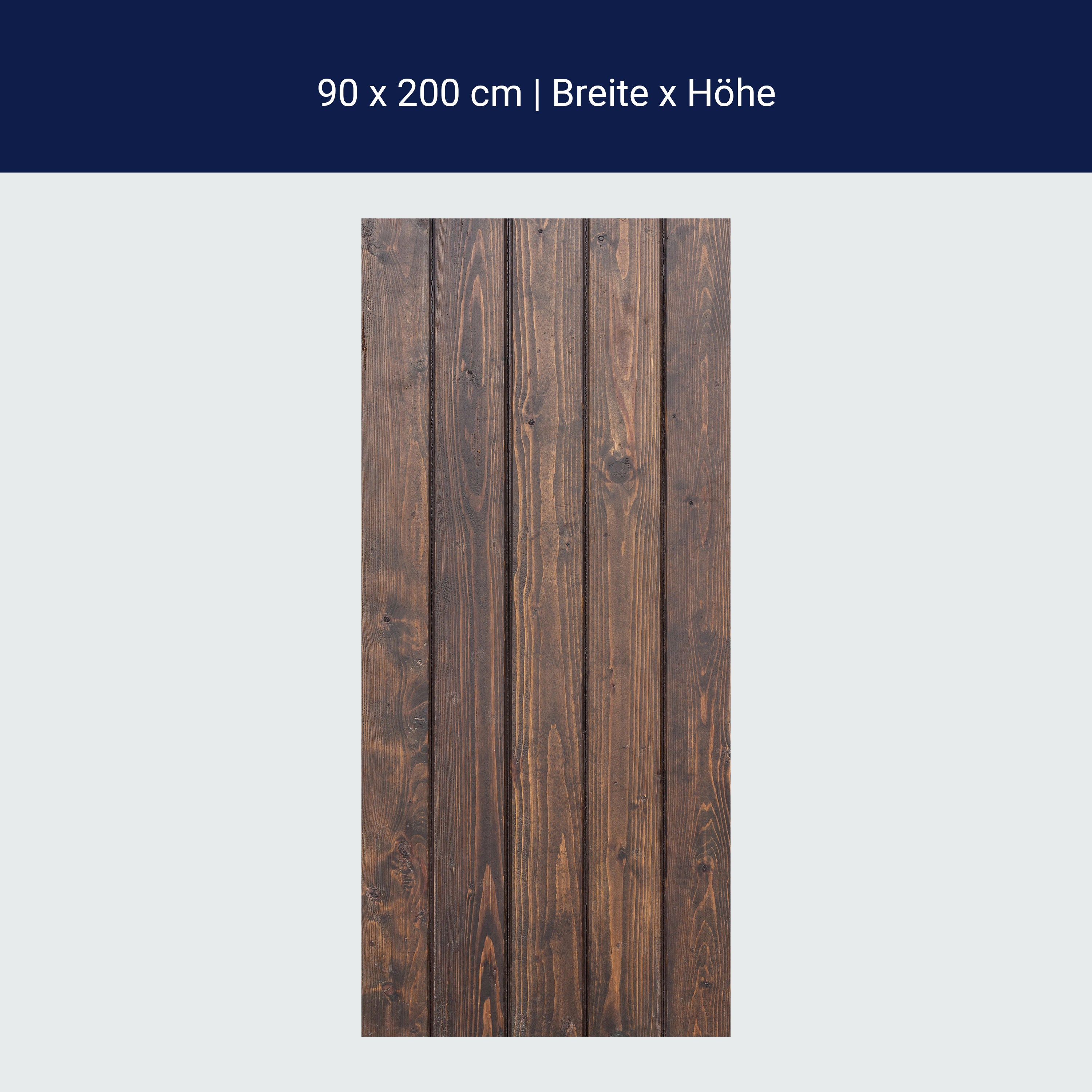 Türtapete Schwarze Kiefernholzwand M0941 Türtapete Schwarze Kiefernholzwand M0941