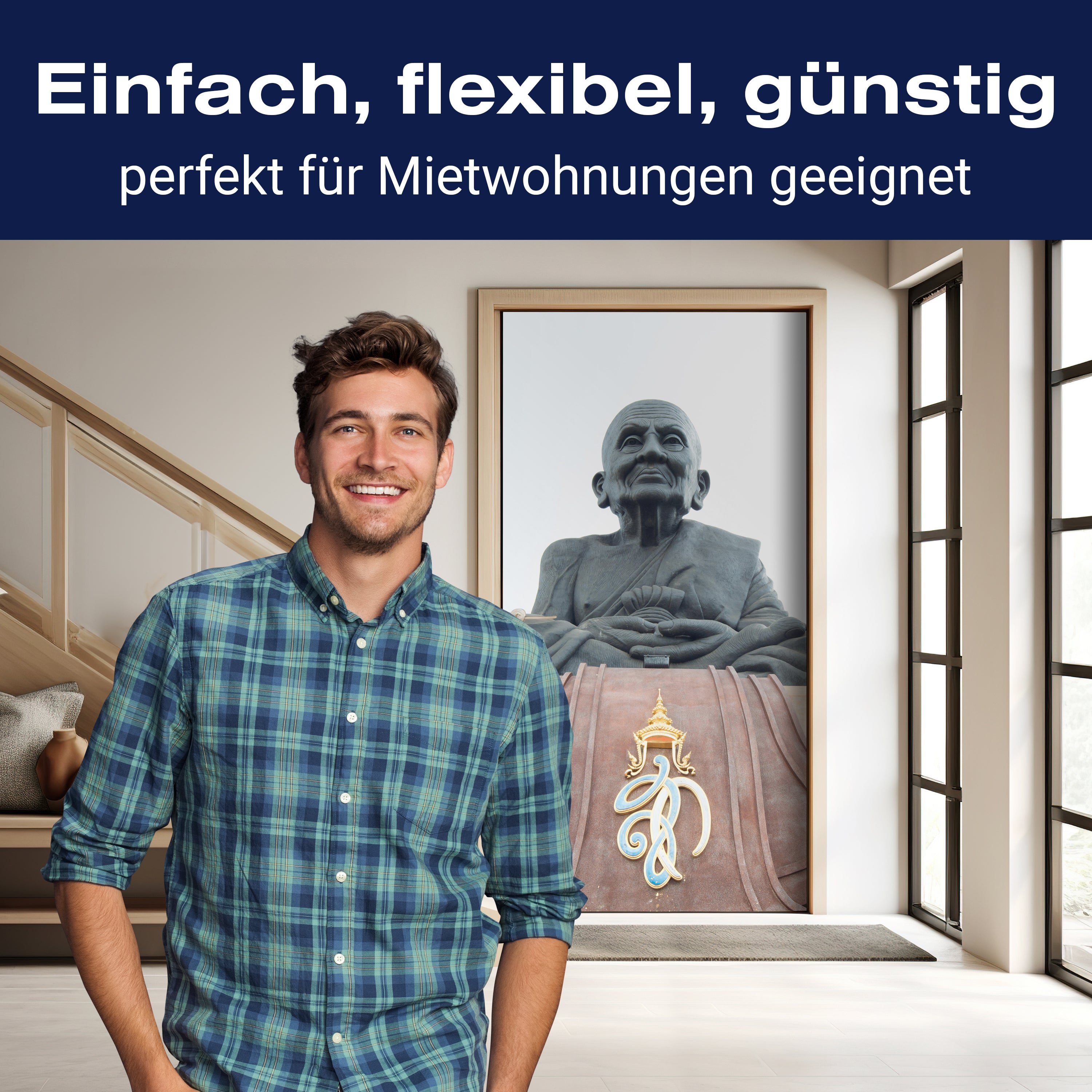 Türtapete Statue in einem berühmten Tempel in Thailand M0953 - Bild 3 Türtapete Statue in einem berühmten Tempel in Thailand M0953 - Bild 3