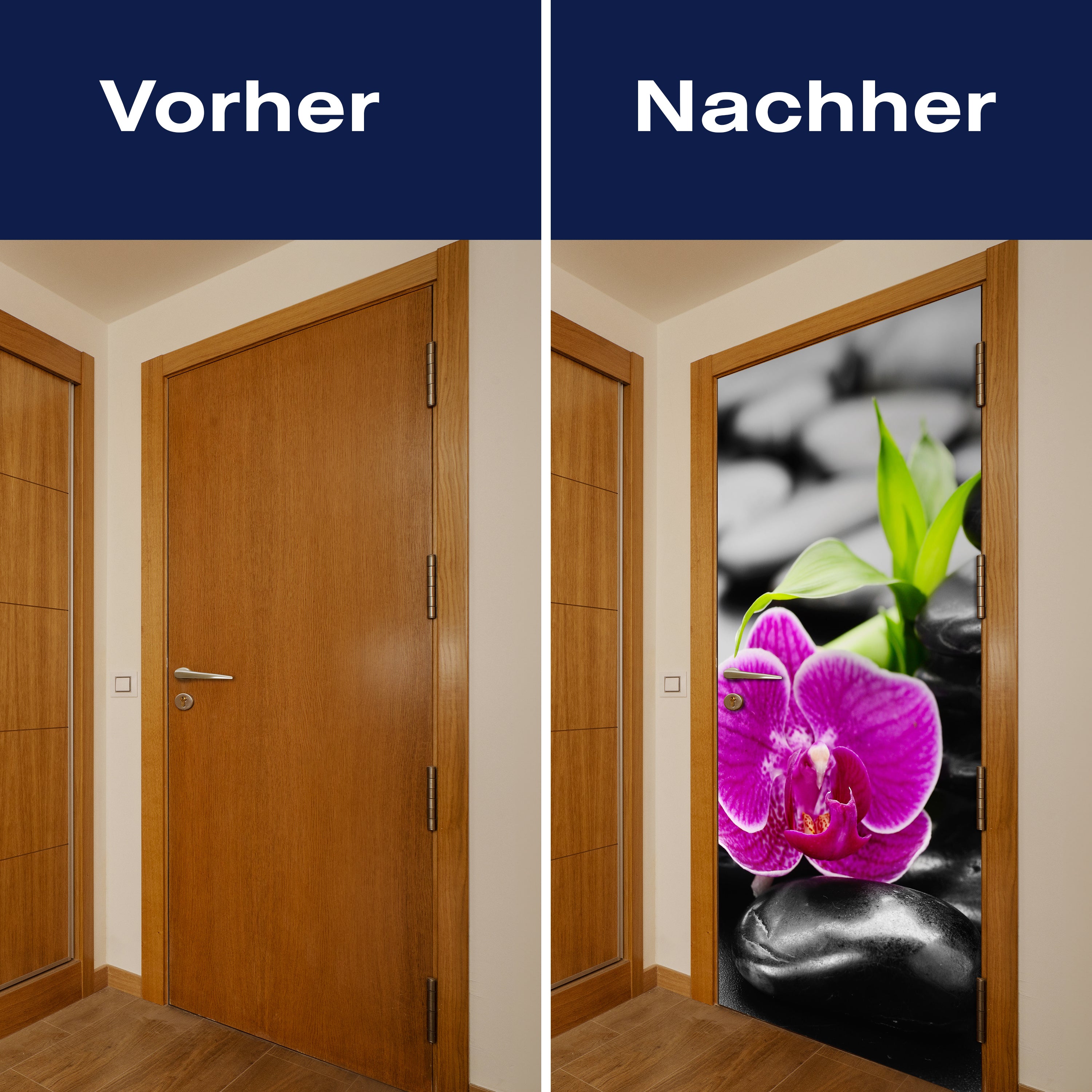 Türtapete Zen Basaltsteine und Orchidee M0954 - Bild 10 Türtapete Zen Basaltsteine und Orchidee M0954 - Bild 10