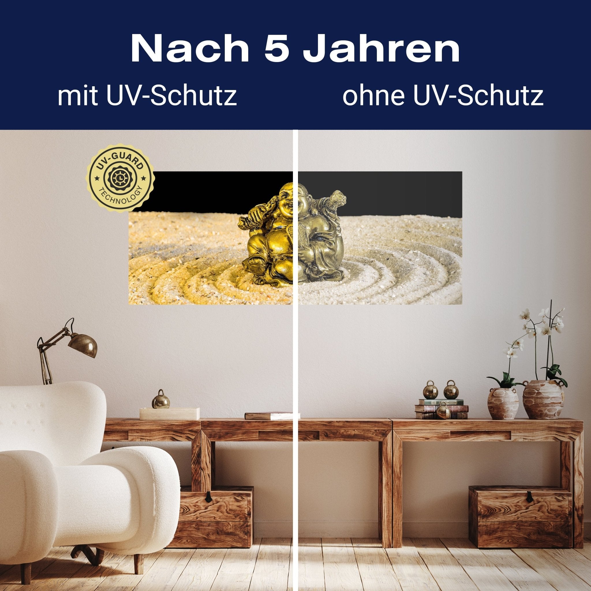 Leinwandbild Goldener Buddha im Zen-Kreis M0956 kaufen - Bild 9 Leinwandbild Goldener Buddha im Zen-Kreis M0956 kaufen - Bild 9