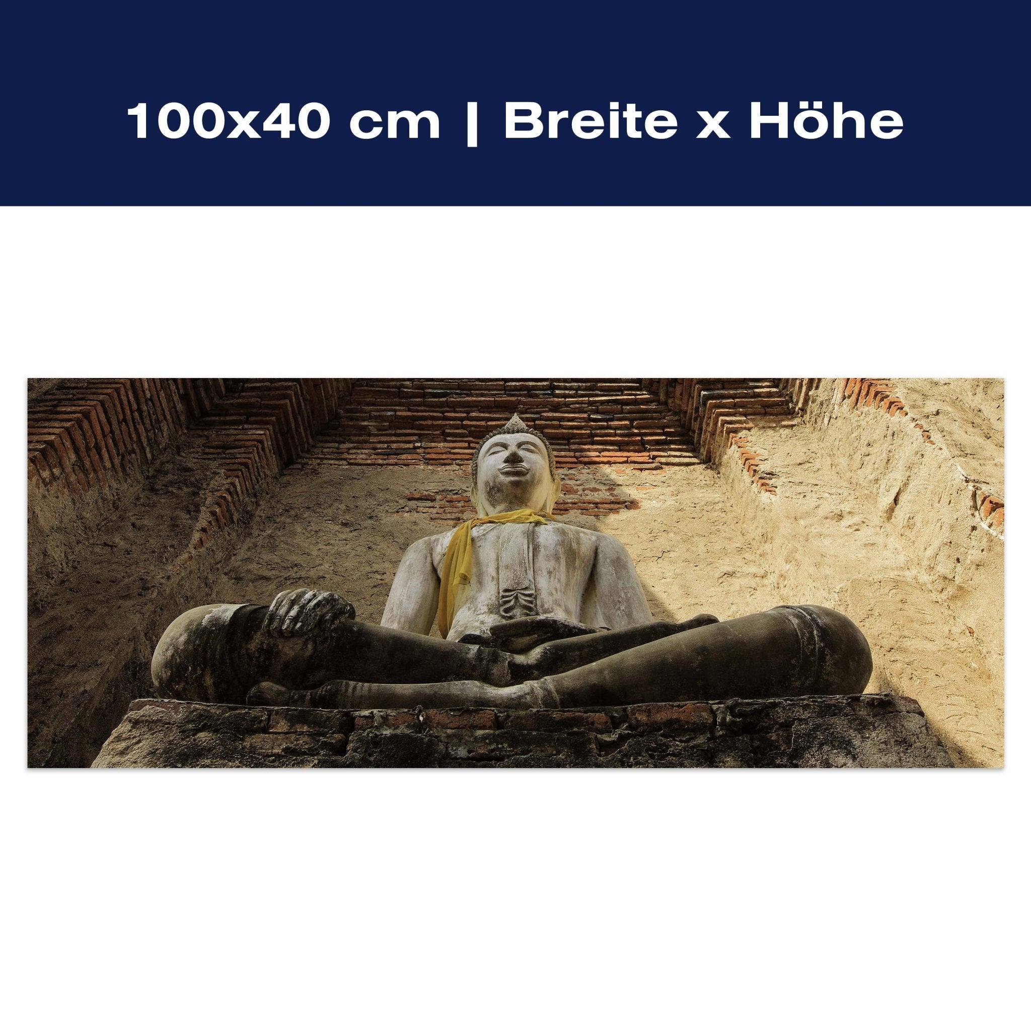 Leinwandbild Eine große Buddha-Statue M0957 Leinwandbild Eine große Buddha-Statue M0957