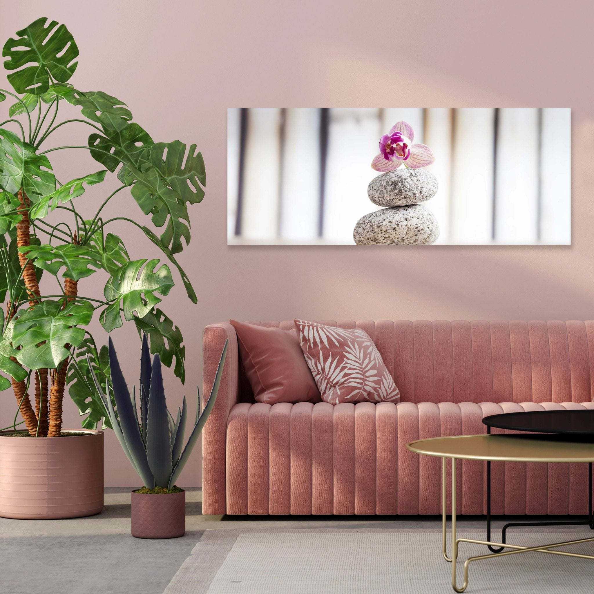 Leinwandbild Orchideen und weiße Steine - Wellness M0959 kaufen - Bild 3 Leinwandbild Orchideen und weiße Steine - Wellness M0959 kaufen - Bild 3