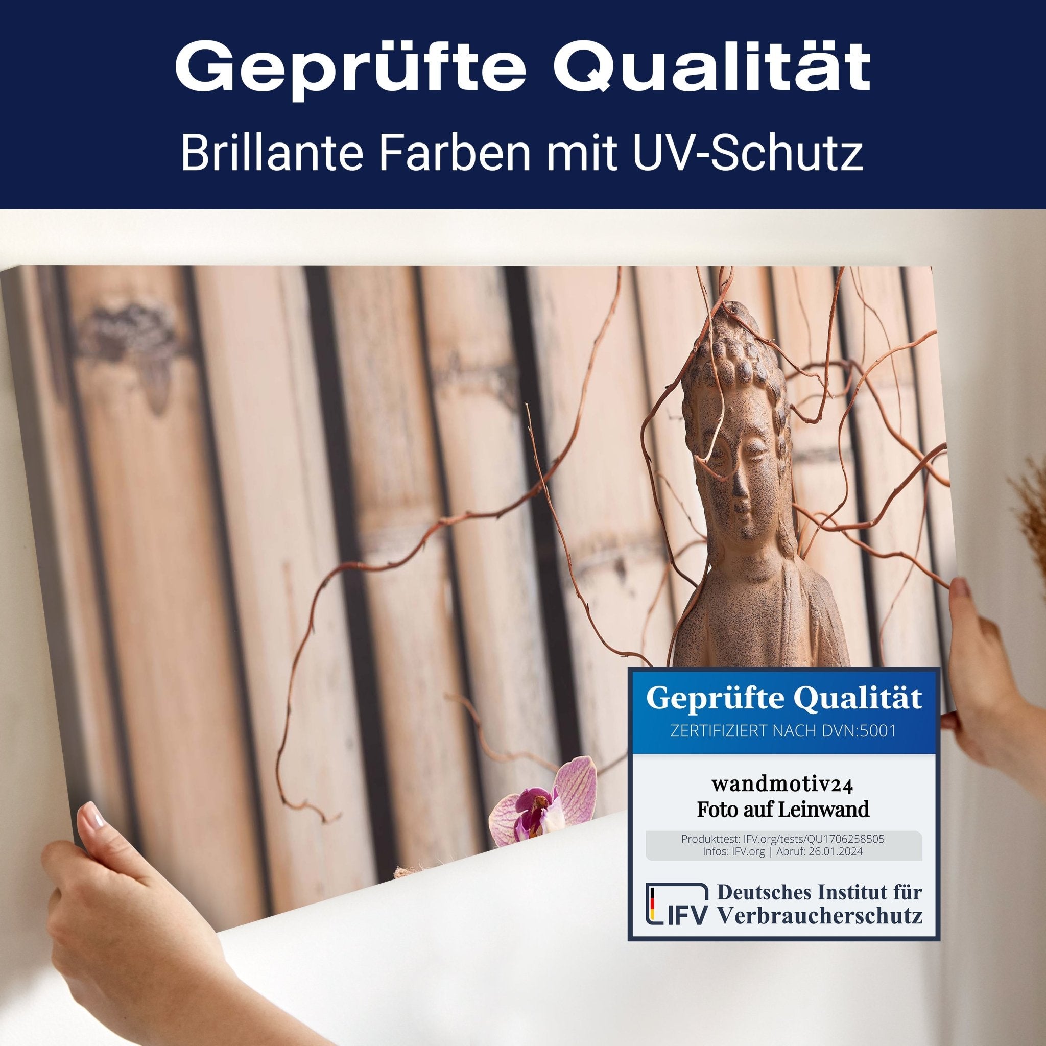 Leinwandbild Buddha in der Meditation M0960 kaufen - Bild 4 Leinwandbild Buddha in der Meditation M0960 kaufen - Bild 4