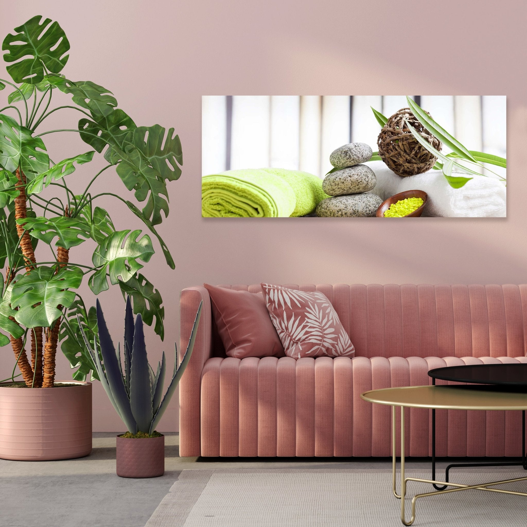 Leinwandbild Handtücher und Salz, Sauna M0961 kaufen - Bild 3 Leinwandbild Handtücher und Salz, Sauna M0961 kaufen - Bild 3