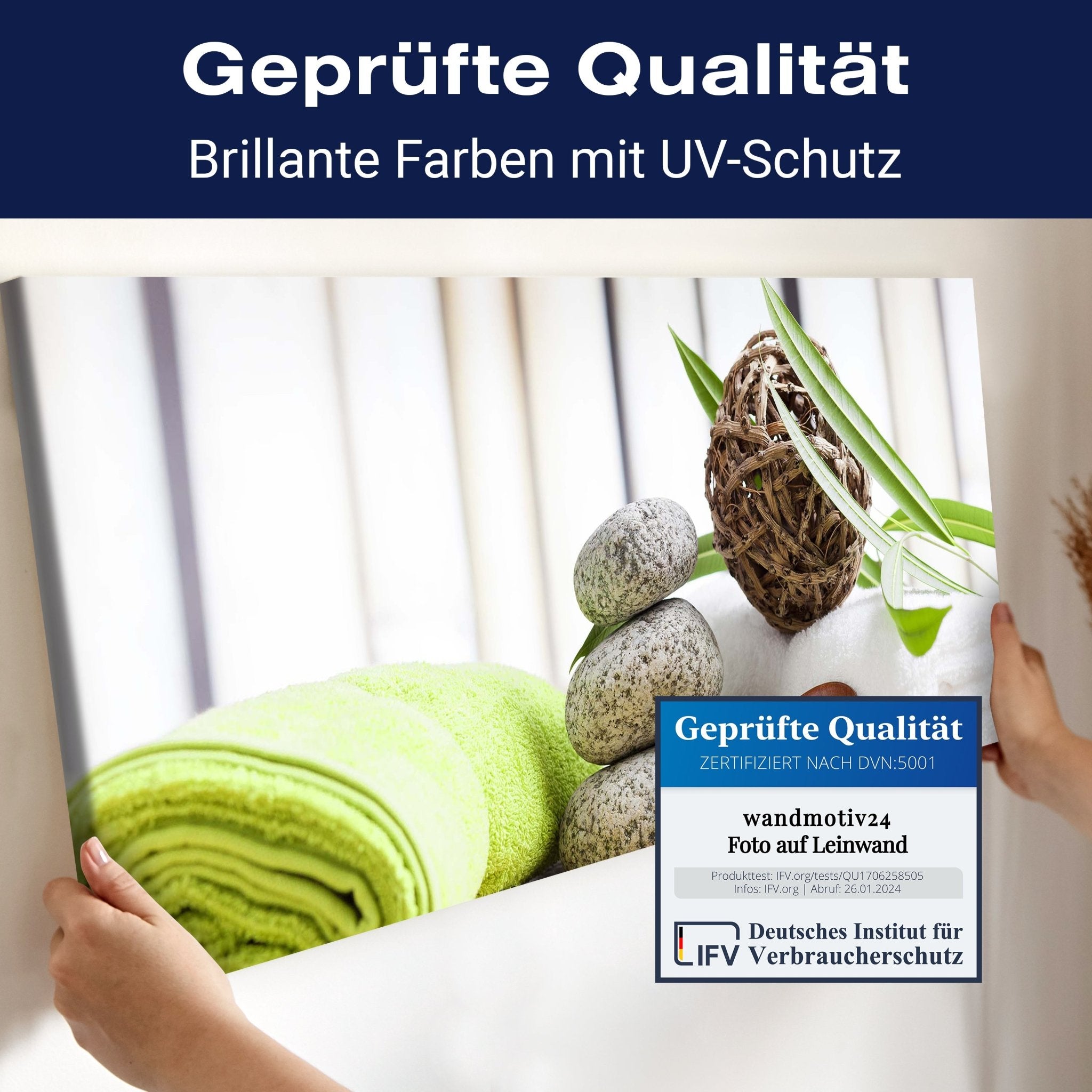 Leinwandbild Handtücher und Salz, Sauna M0961 kaufen - Bild 4 Leinwandbild Handtücher und Salz, Sauna M0961 kaufen - Bild 4