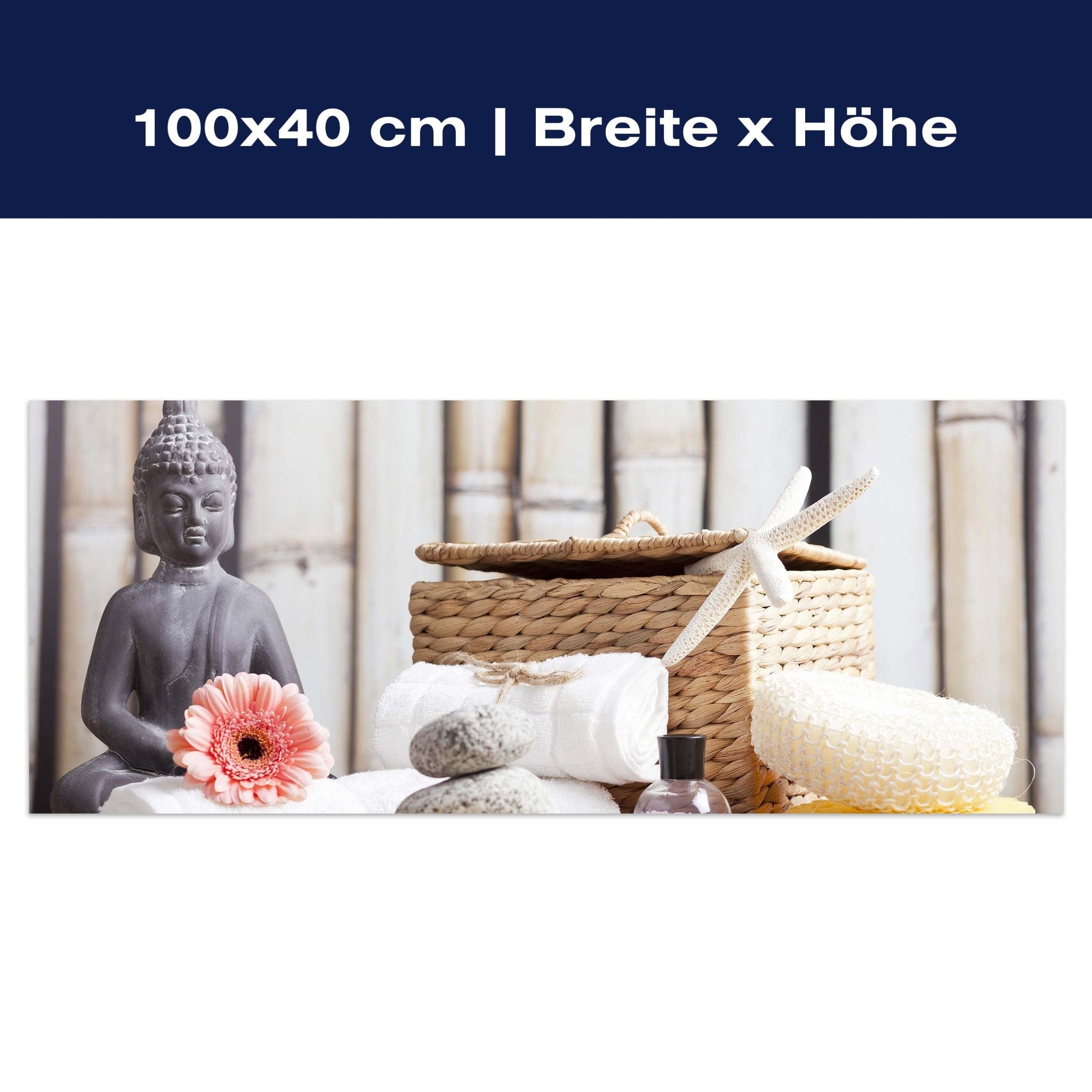 Leinwandbild Spa und Wellness-Einstellung mit Blumen M0963 Leinwandbild Spa und Wellness-Einstellung mit Blumen M0963