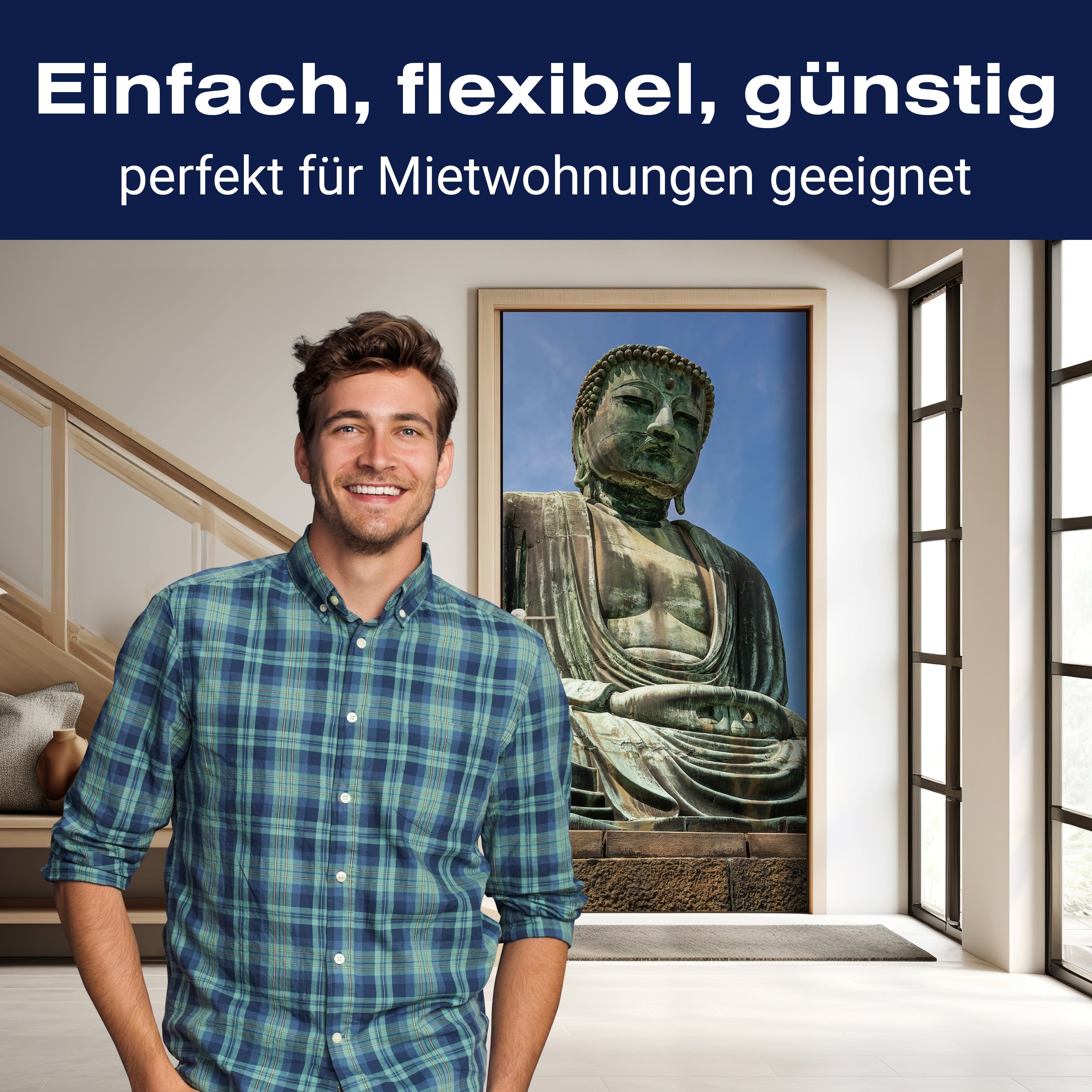 Türtapete Der Große Buddha von Kamakura M0973 - Bild 3 Türtapete Der Große Buddha von Kamakura M0973 - Bild 3