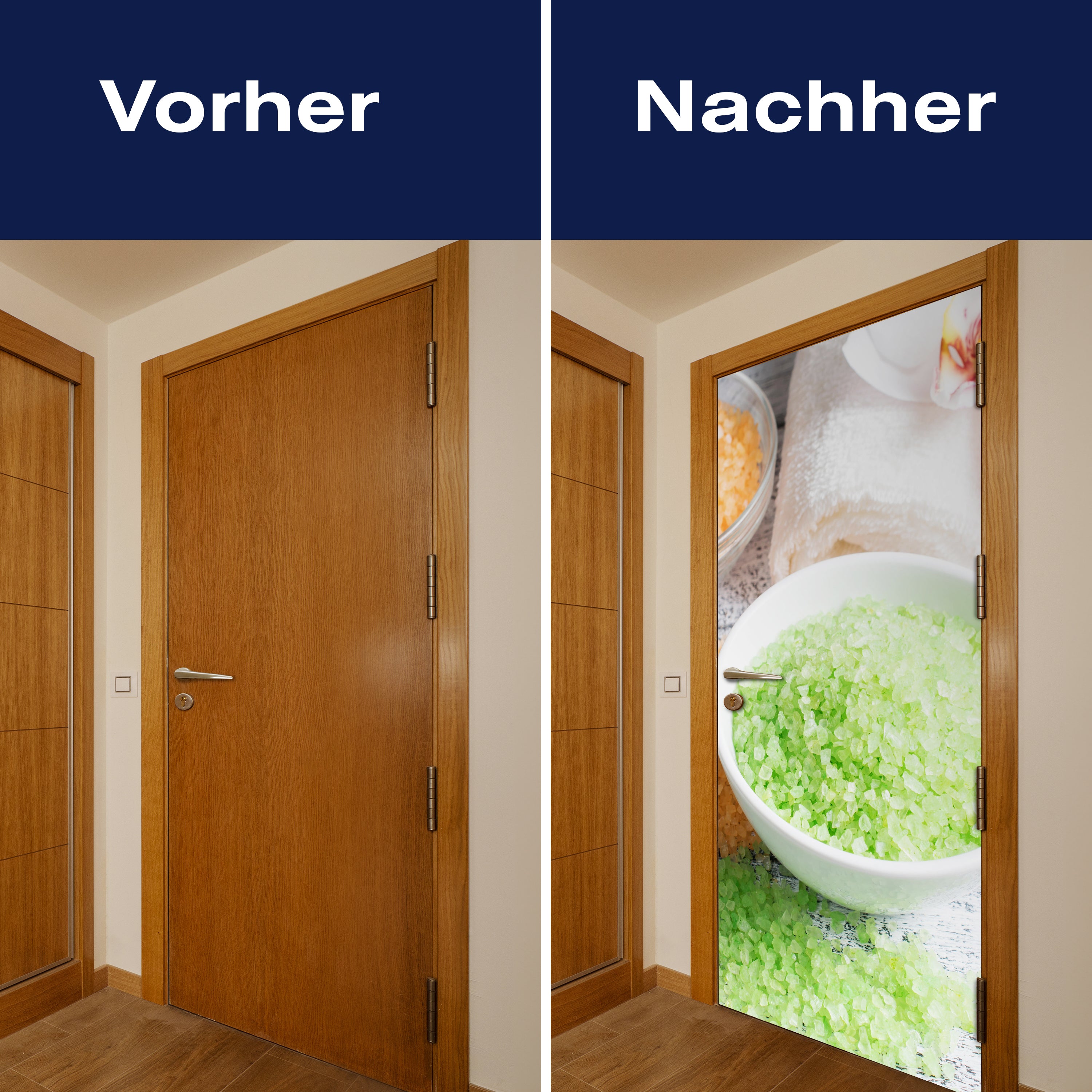 Türtapete Spa-Salon mit Salz und Handtücher M0975 - Bild 10 Türtapete Spa-Salon mit Salz und Handtücher M0975 - Bild 10