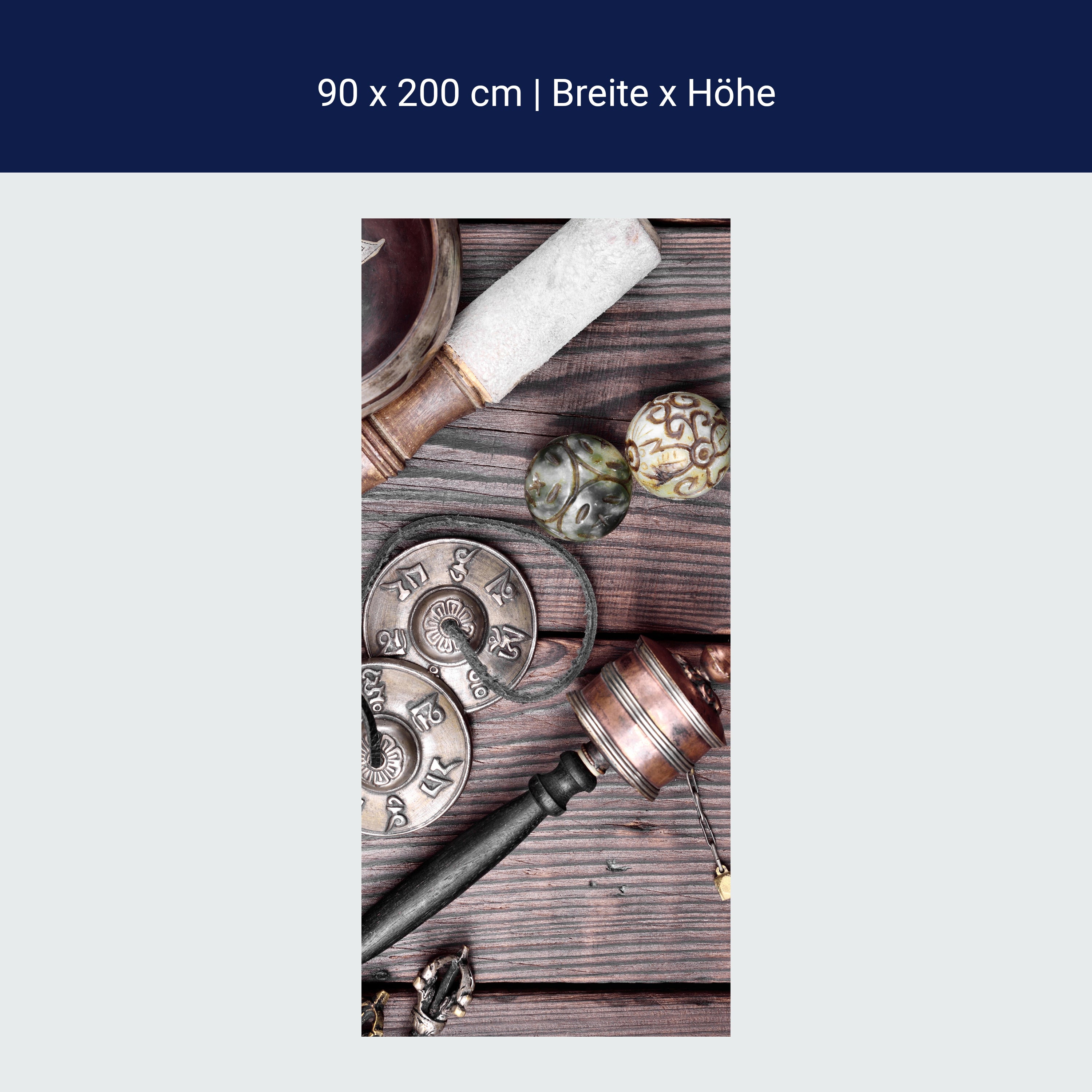 Türtapete Tibetische Objekte zur Meditation M0976 Türtapete Tibetische Objekte zur Meditation M0976