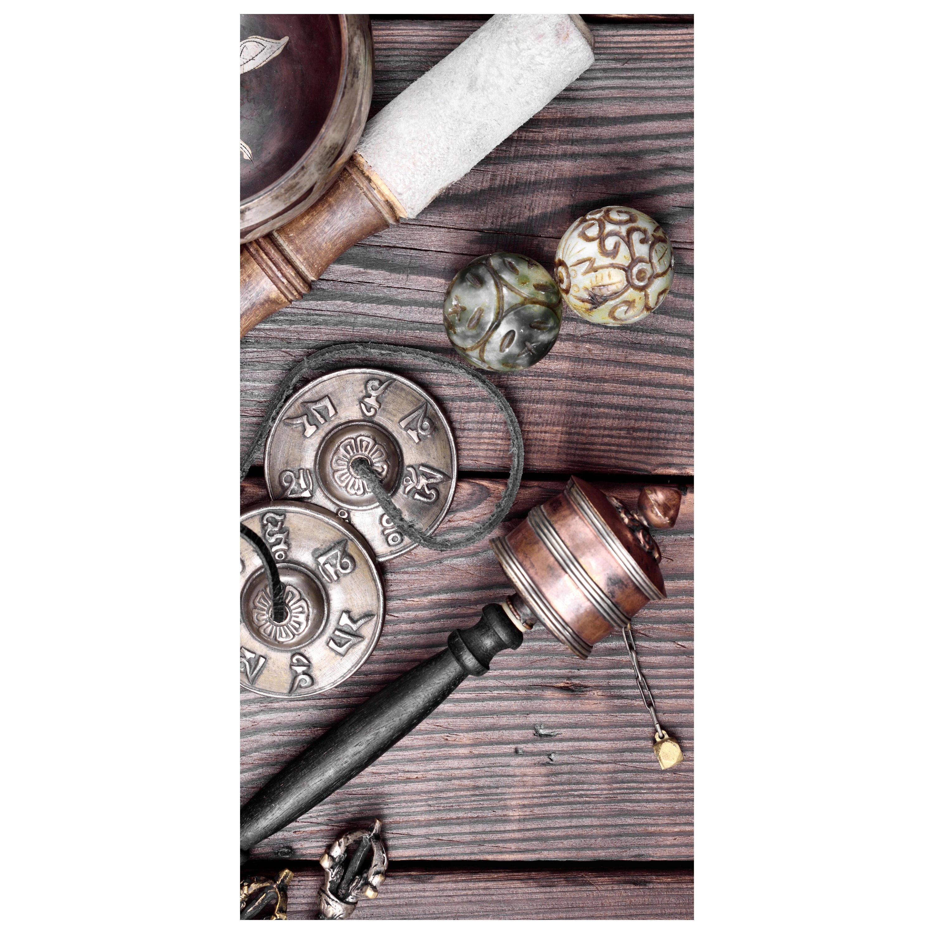 Türtapete Tibetische Objekte zur Meditation M0976 - Bild 2 Türtapete Tibetische Objekte zur Meditation M0976 - Bild 2