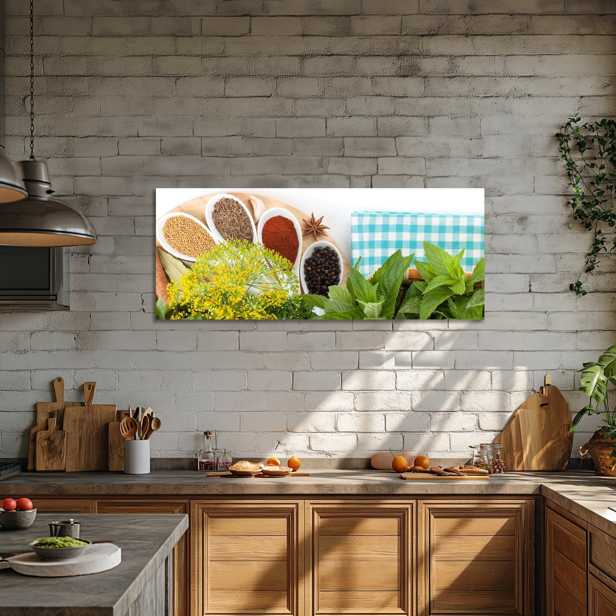 Leinwandbild Auswähl aus Bunte Kräuter und Gewürze M0981 kaufen - Bild 2 Leinwandbild Auswähl aus Bunte Kräuter und Gewürze M0981 kaufen - Bild 2