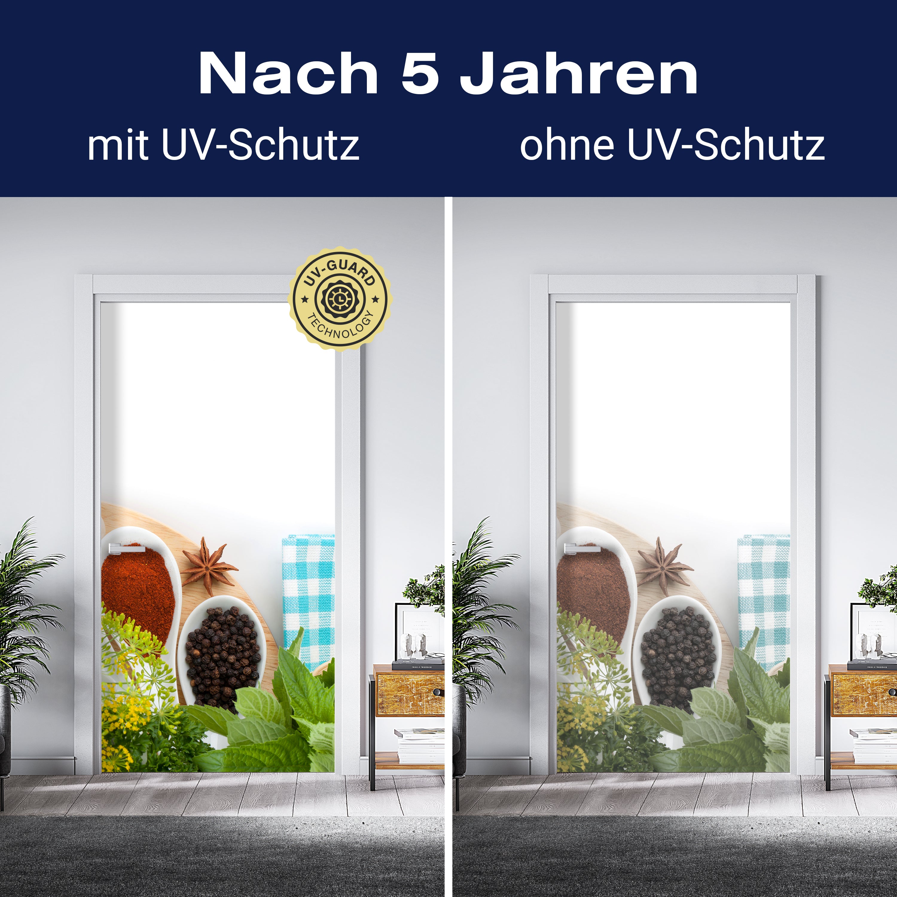 Türtapete Auswähl aus Bunte Kräuter und Gewürze M0981 - Bild 4 Türtapete Auswähl aus Bunte Kräuter und Gewürze M0981 - Bild 4