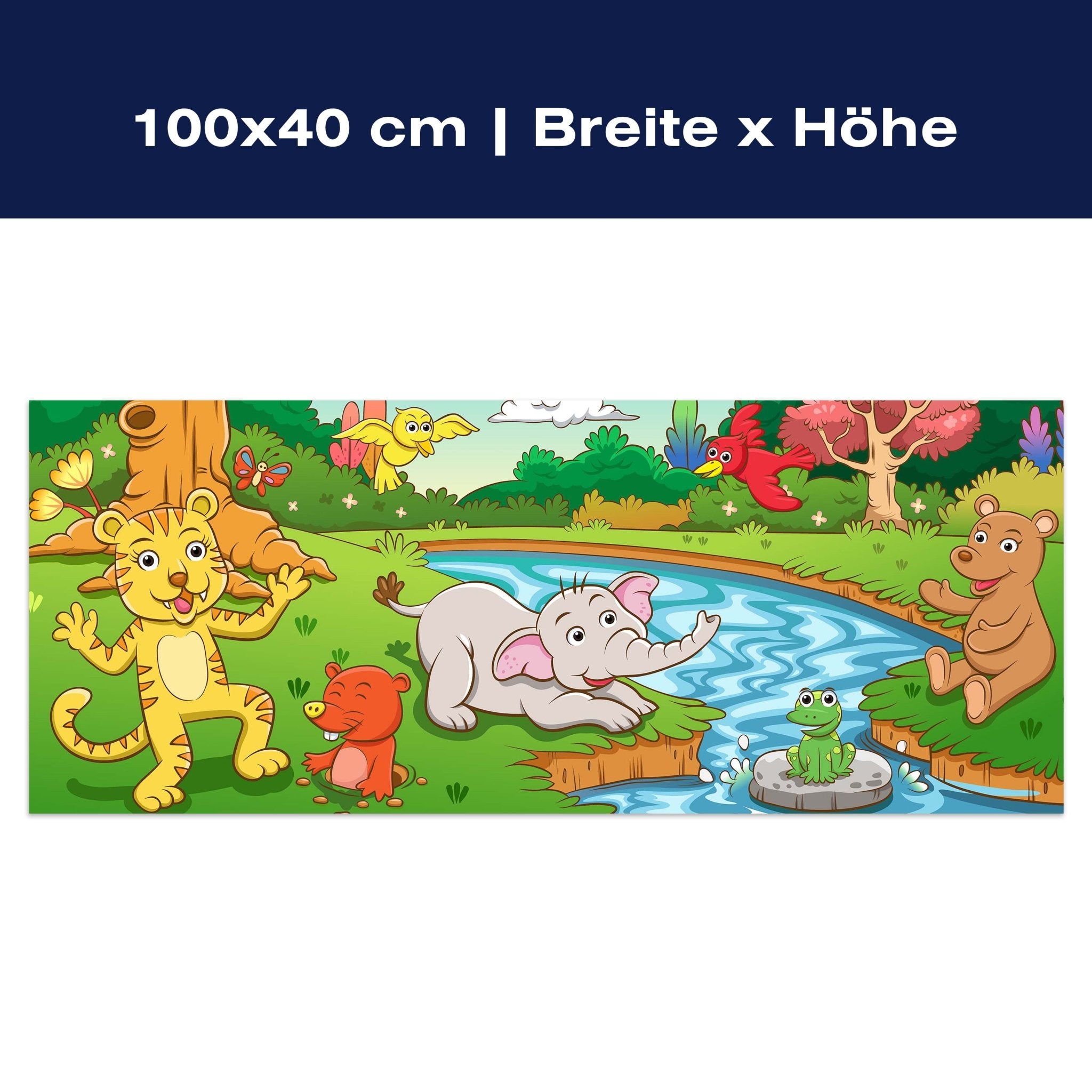 Leinwandbild Tiere im Dschungel M0986 Leinwandbild Tiere im Dschungel M0986