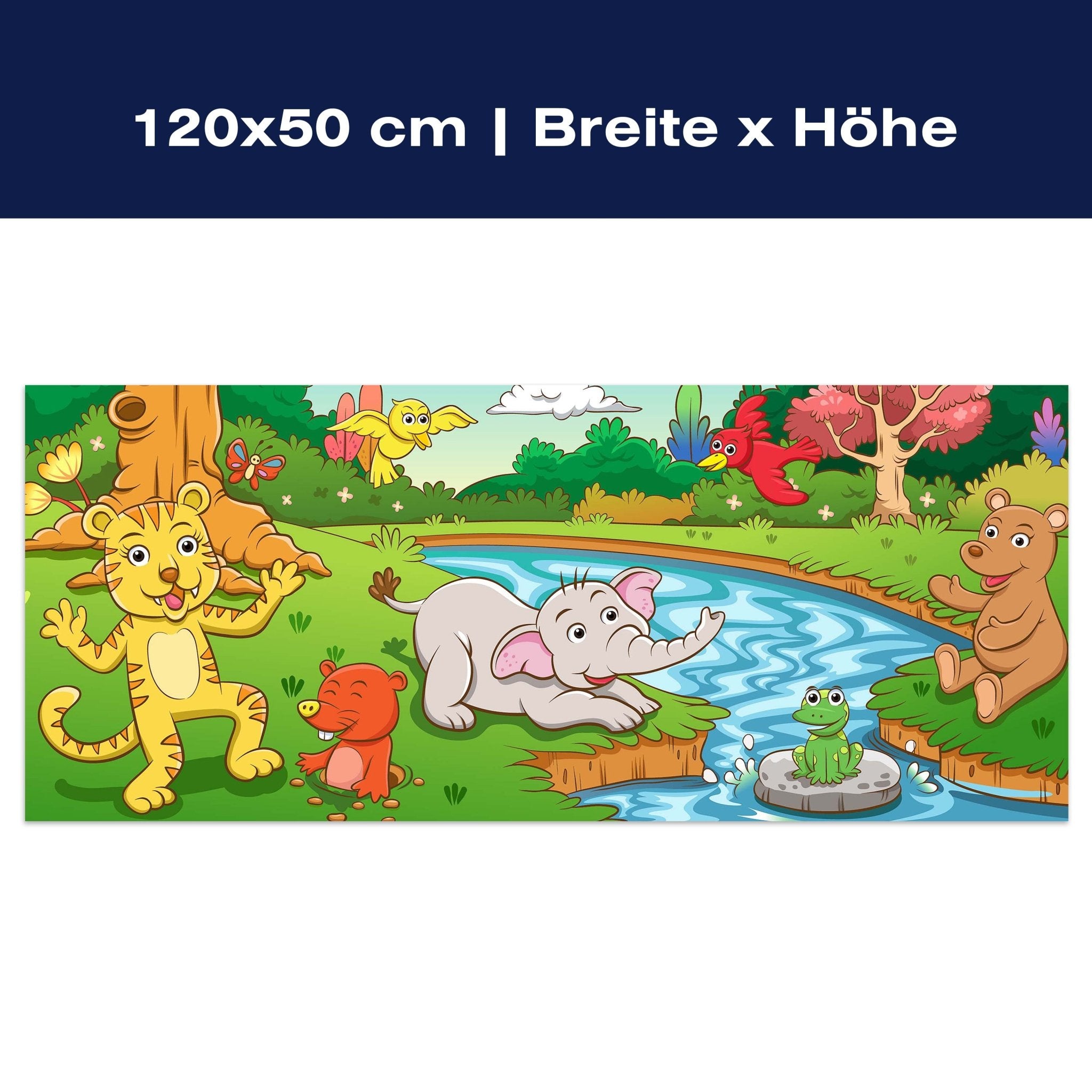 Leinwandbild Tiere im Dschungel M0986 Leinwandbild Tiere im Dschungel M0986