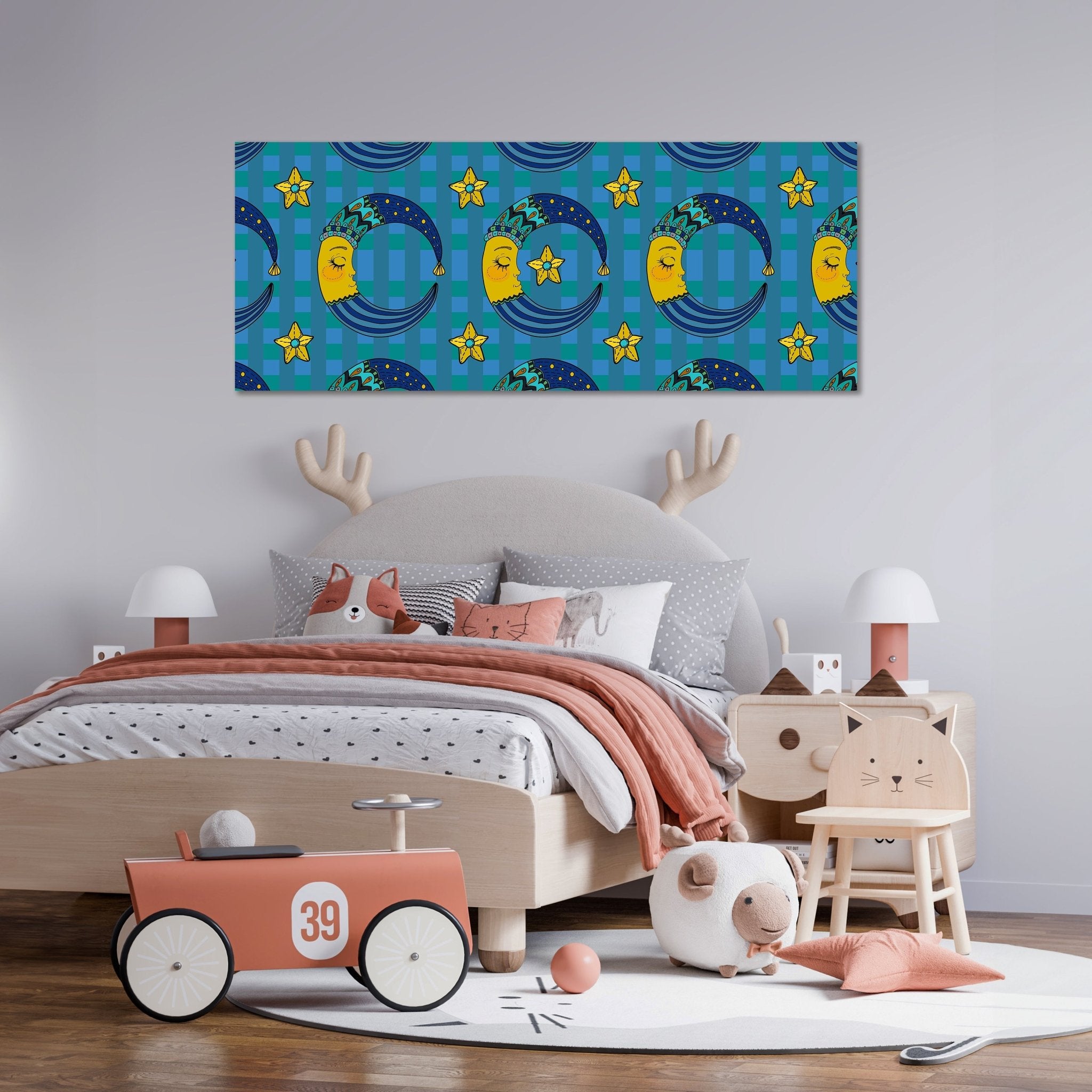 Leinwandbild Schläfriger Mond M0990 kaufen - Bild 2 Leinwandbild Schläfriger Mond M0990 kaufen - Bild 2