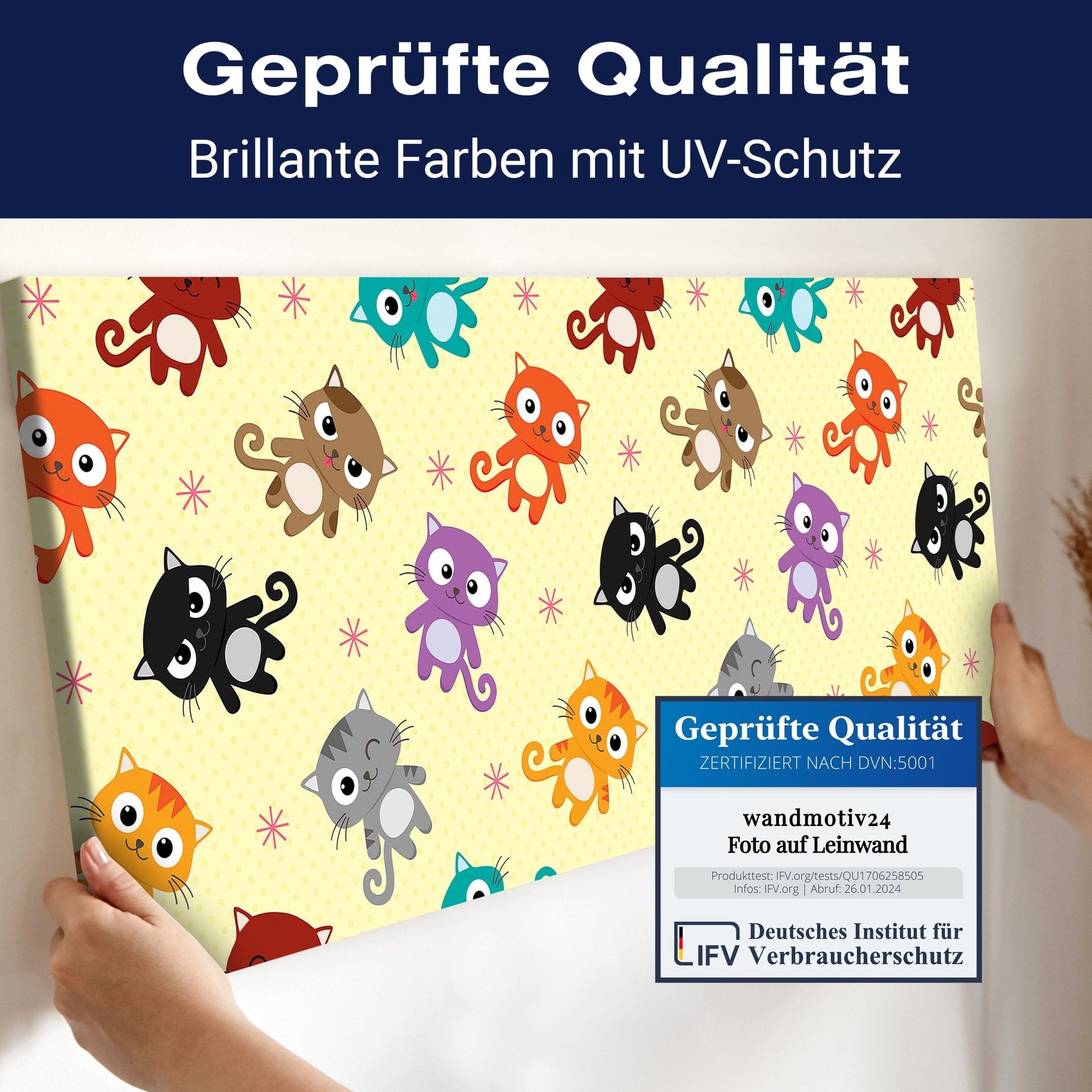 Leinwandbild süße Kätzchen M0992 kaufen - Bild 4 Leinwandbild süße Kätzchen M0992 kaufen - Bild 4