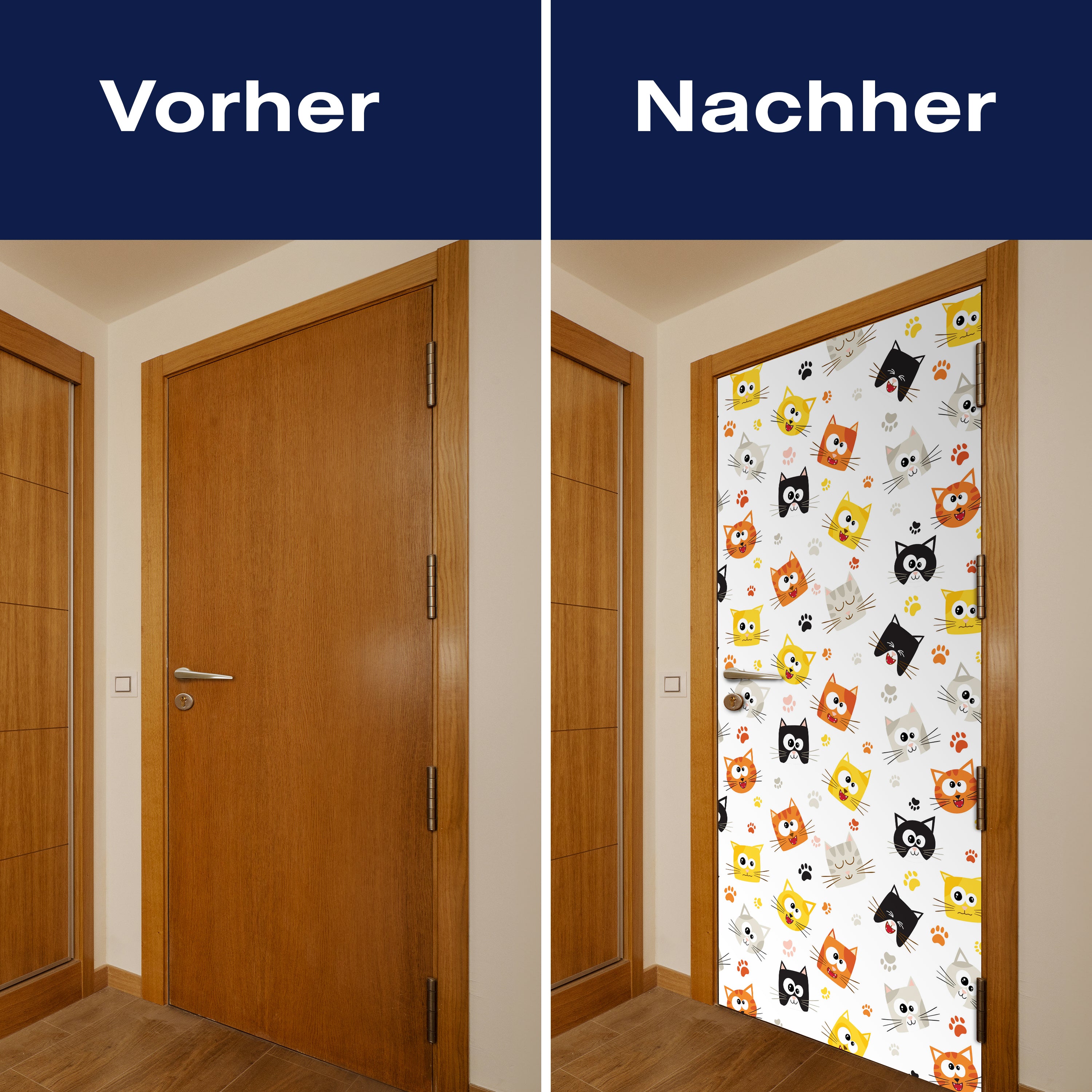 Türtapete Lustige Kätzchen M0997 - Bild 10 Türtapete Lustige Kätzchen M0997 - Bild 10