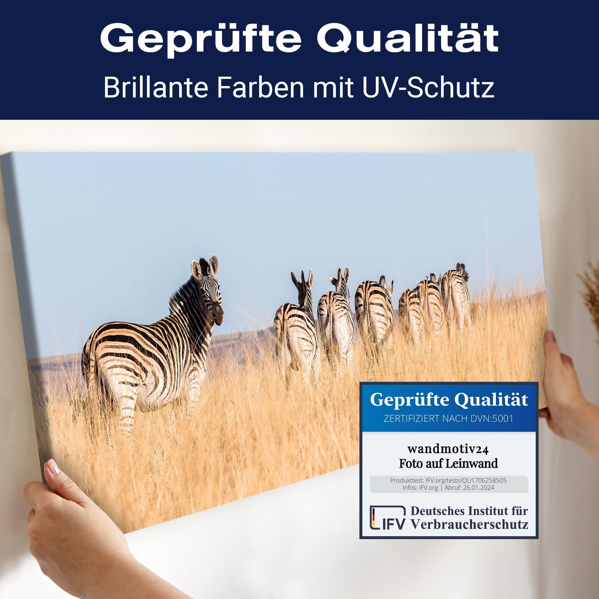 Leinwandbild Manada de cebras M1007 kaufen - Bild 4 Leinwandbild Manada de cebras M1007 kaufen - Bild 4