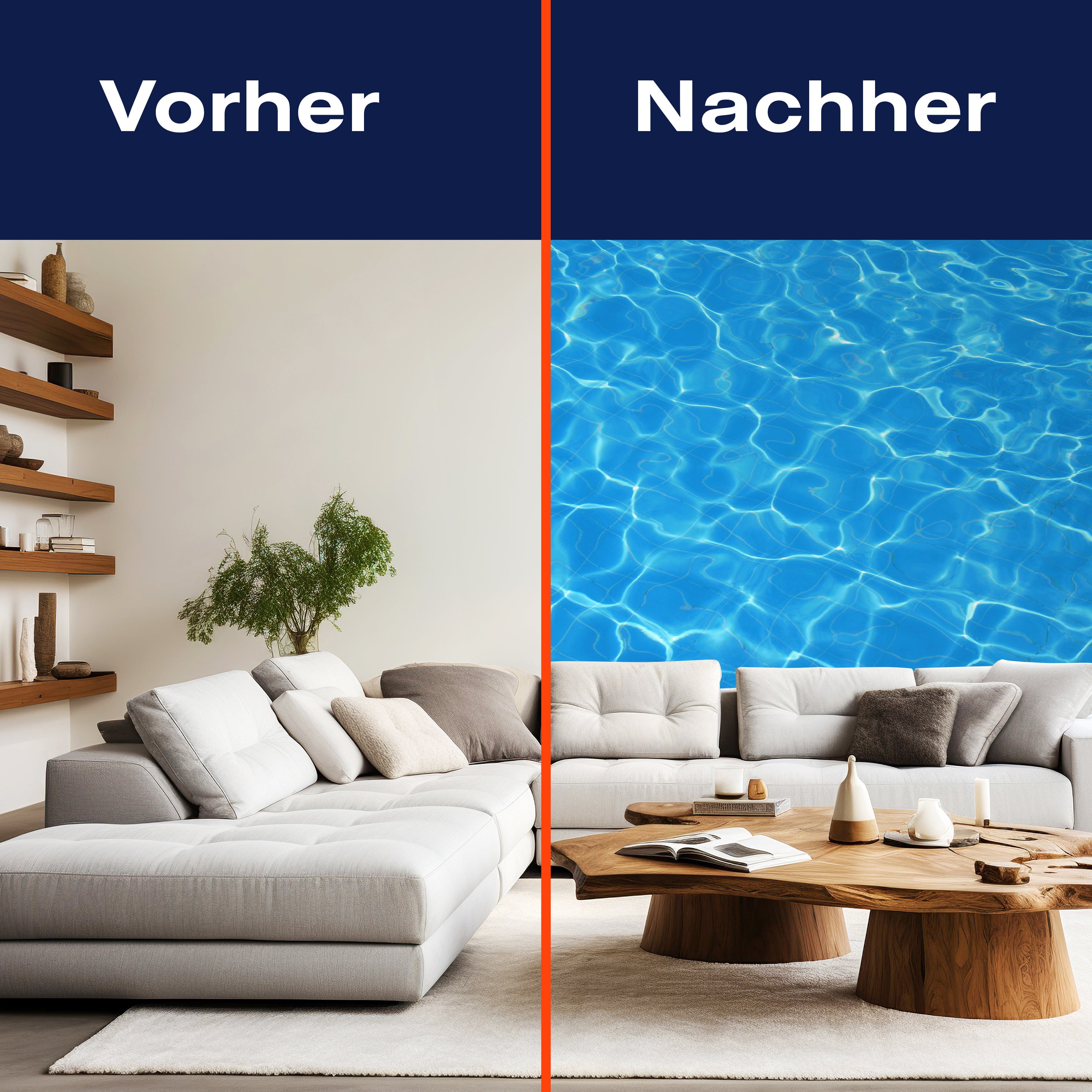 Fototapete Wasser Pool Reflexion M1010 - Bild 9 Fototapete Wasser Pool Reflexion M1010 - Bild 9