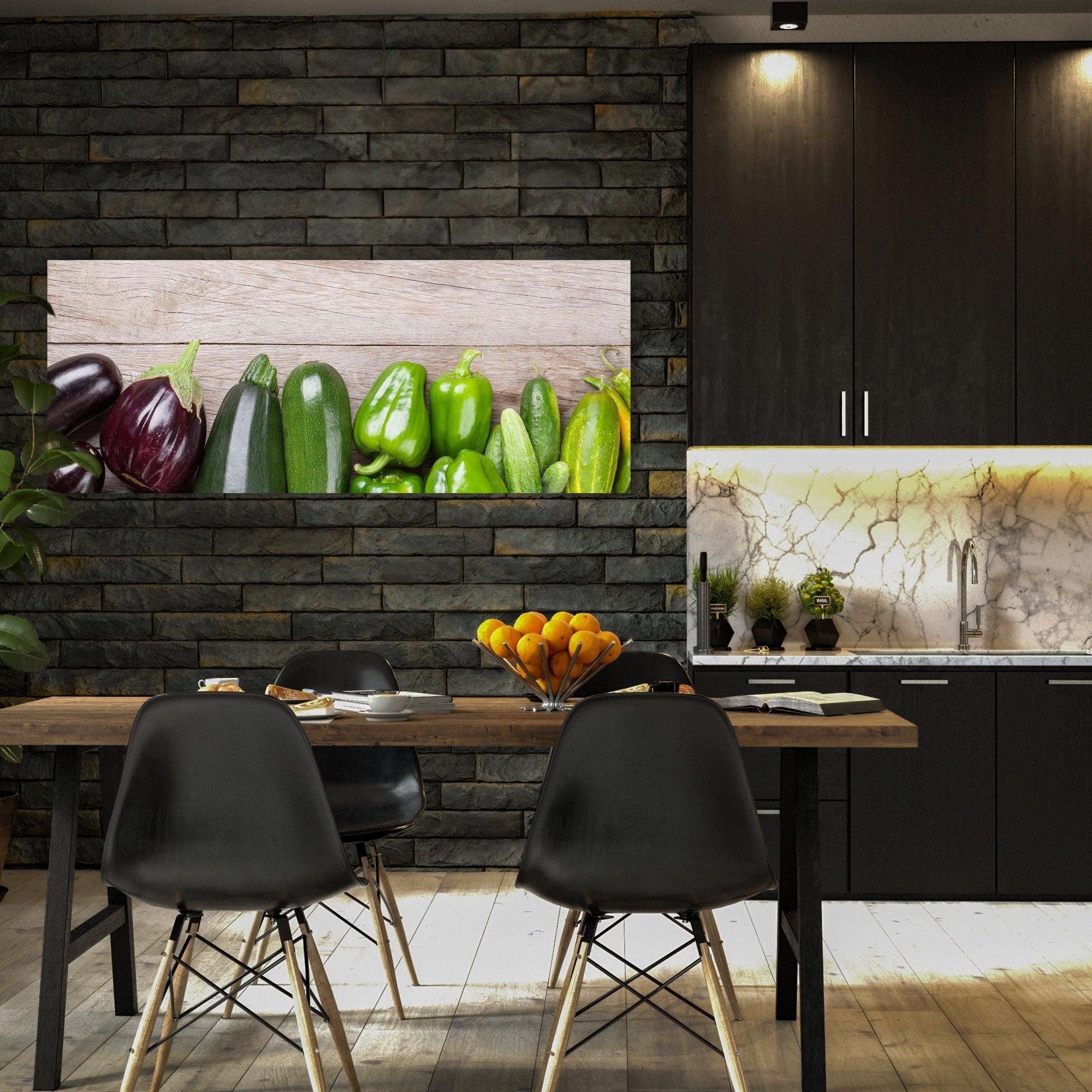 Leinwandbild Frischgemüse auf einem Holztisch M1012 kaufen - Bild 3 Leinwandbild Frischgemüse auf einem Holztisch M1012 kaufen - Bild 3