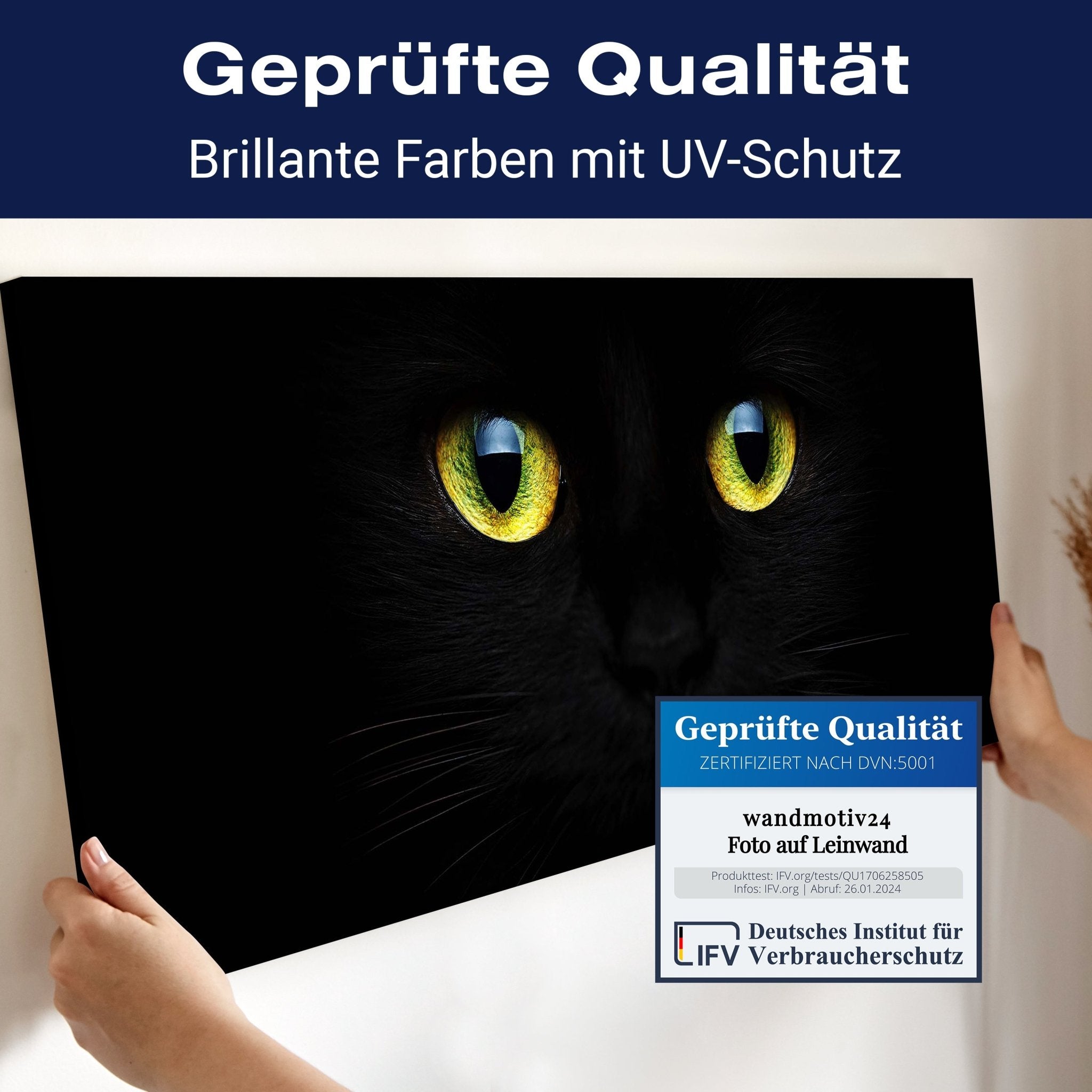 Leinwandbild Mysteriöse Katzenaugen M1015 kaufen - Bild 4 Leinwandbild Mysteriöse Katzenaugen M1015 kaufen - Bild 4