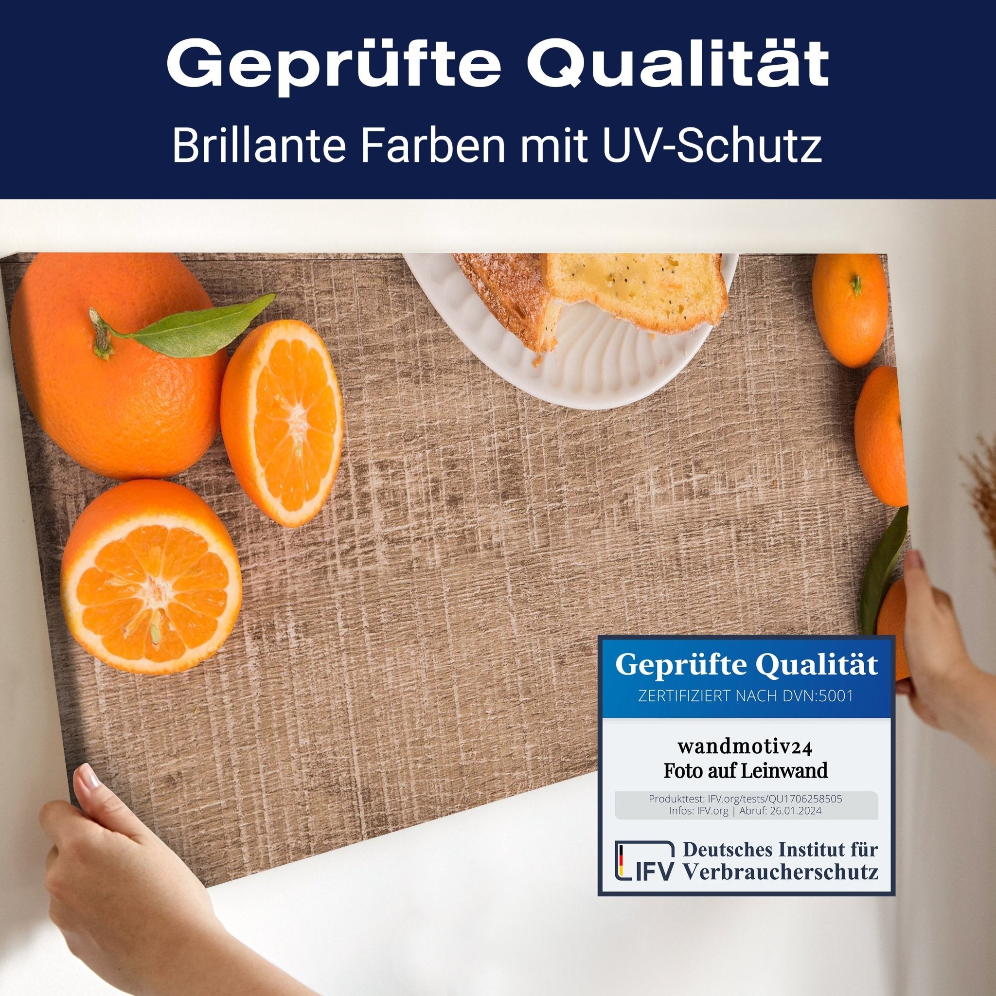 Leinwandbild Frische Clementinen und Kuchen M1018 kaufen - Bild 4 Leinwandbild Frische Clementinen und Kuchen M1018 kaufen - Bild 4