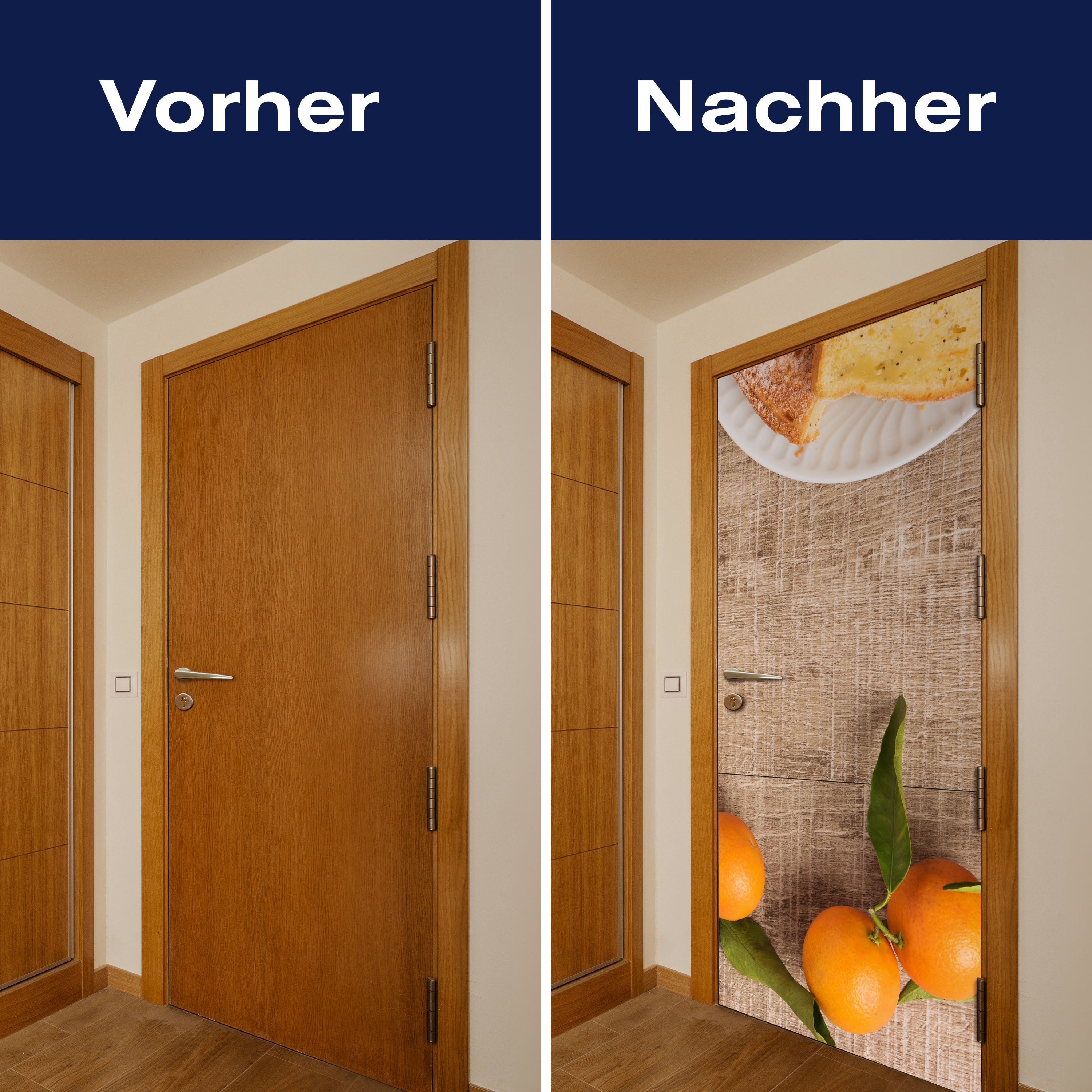 Türtapete Frische Clementinen und Kuchen M1018 - Bild 10 Türtapete Frische Clementinen und Kuchen M1018 - Bild 10