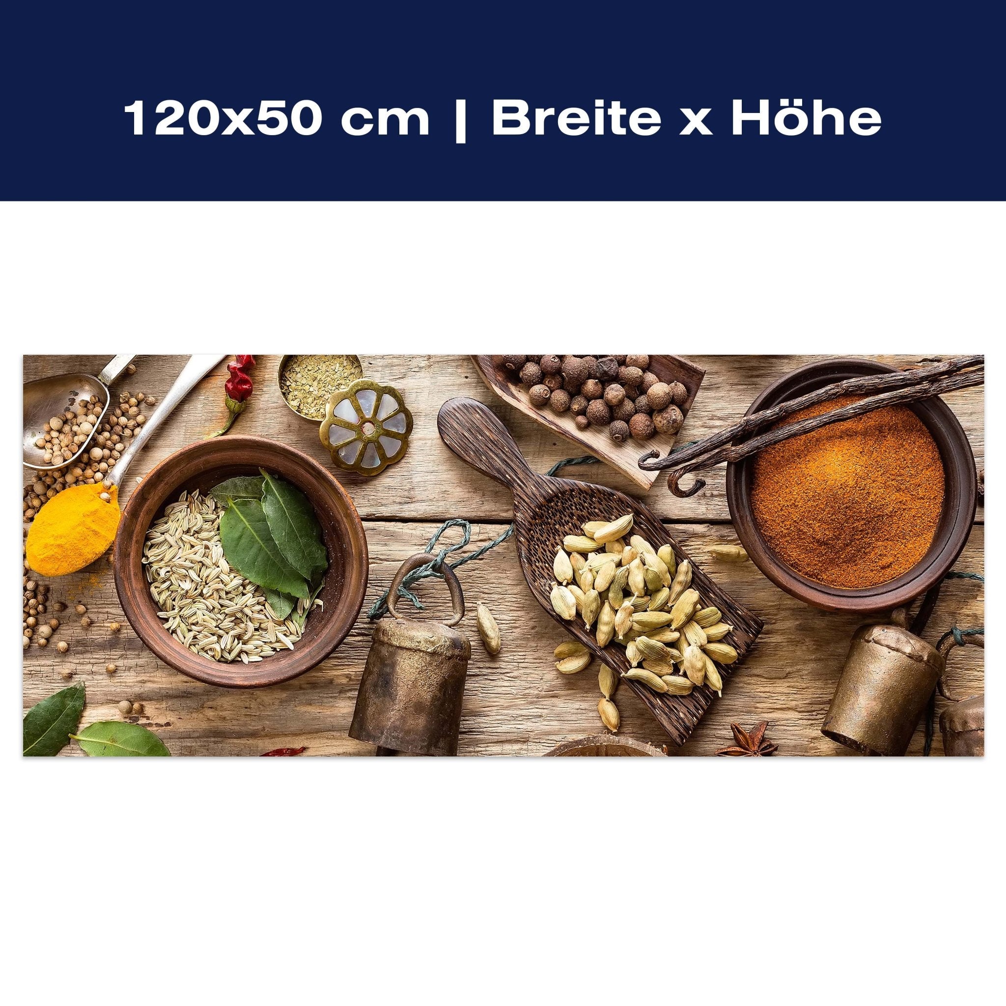 Leinwandbild Vielzahl von Gewürzen M1019 Leinwandbild Vielzahl von Gewürzen M1019