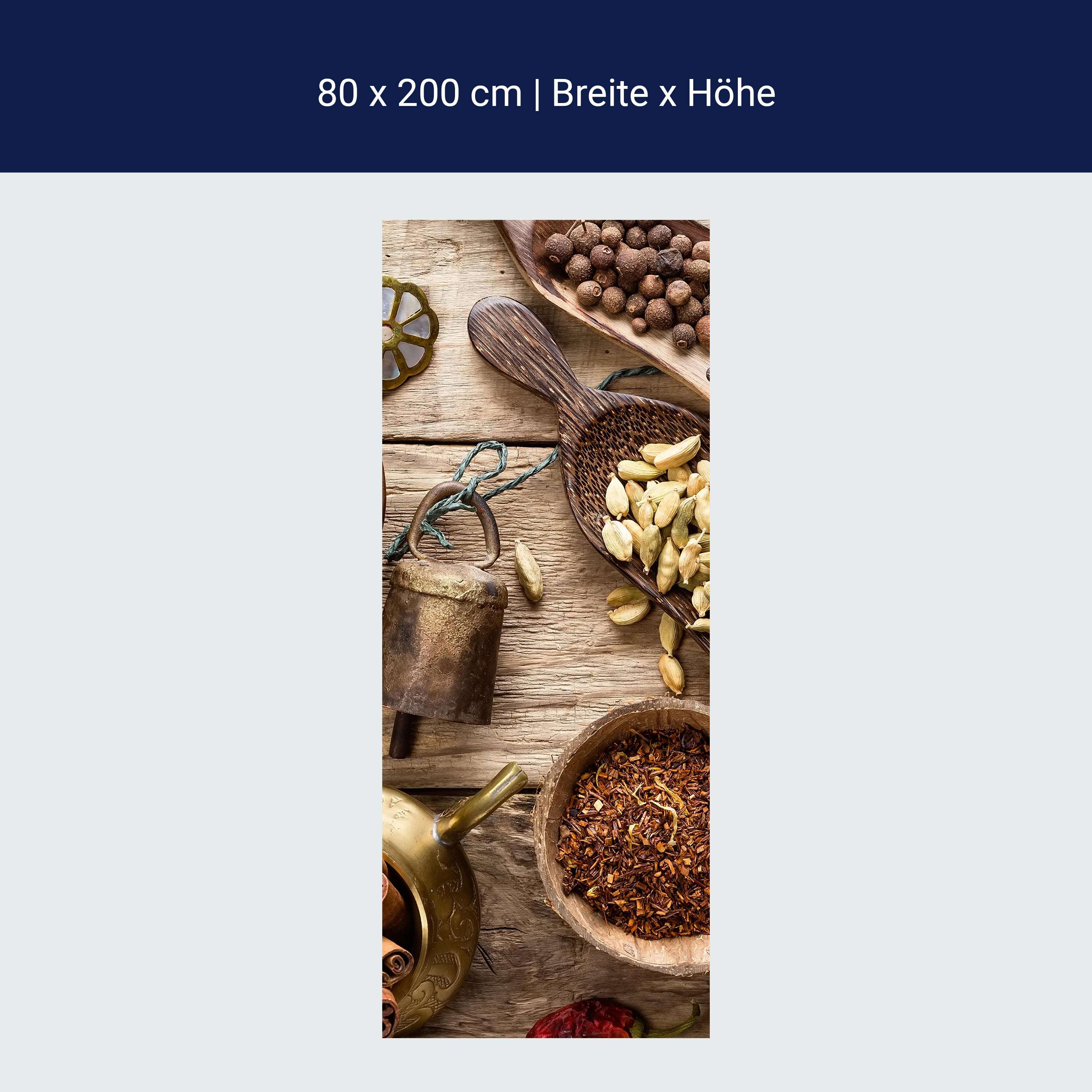 Türtapete Vielzahl von Gewürzen M1019 Türtapete Vielzahl von Gewürzen M1019