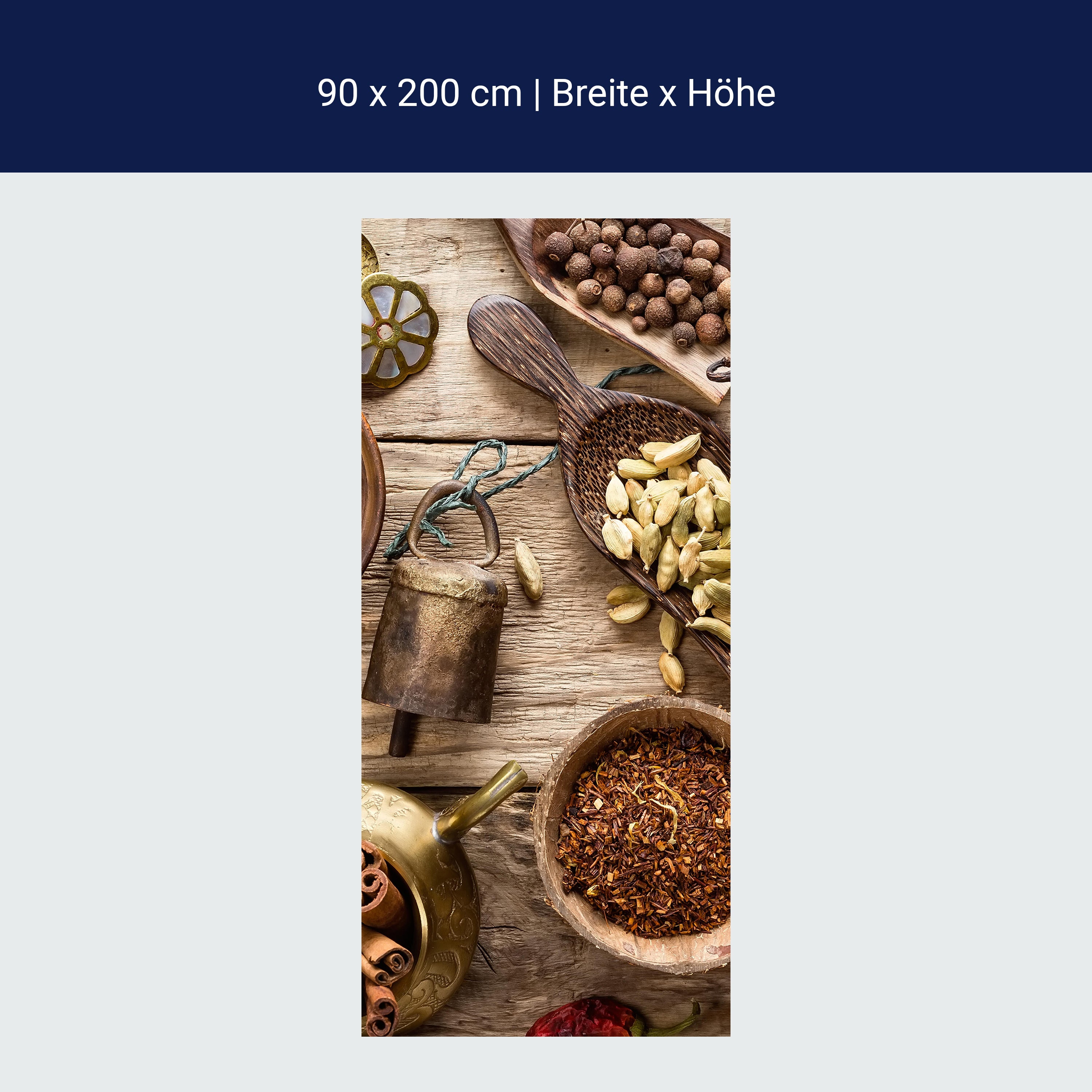 Türtapete Vielzahl von Gewürzen M1019 Türtapete Vielzahl von Gewürzen M1019